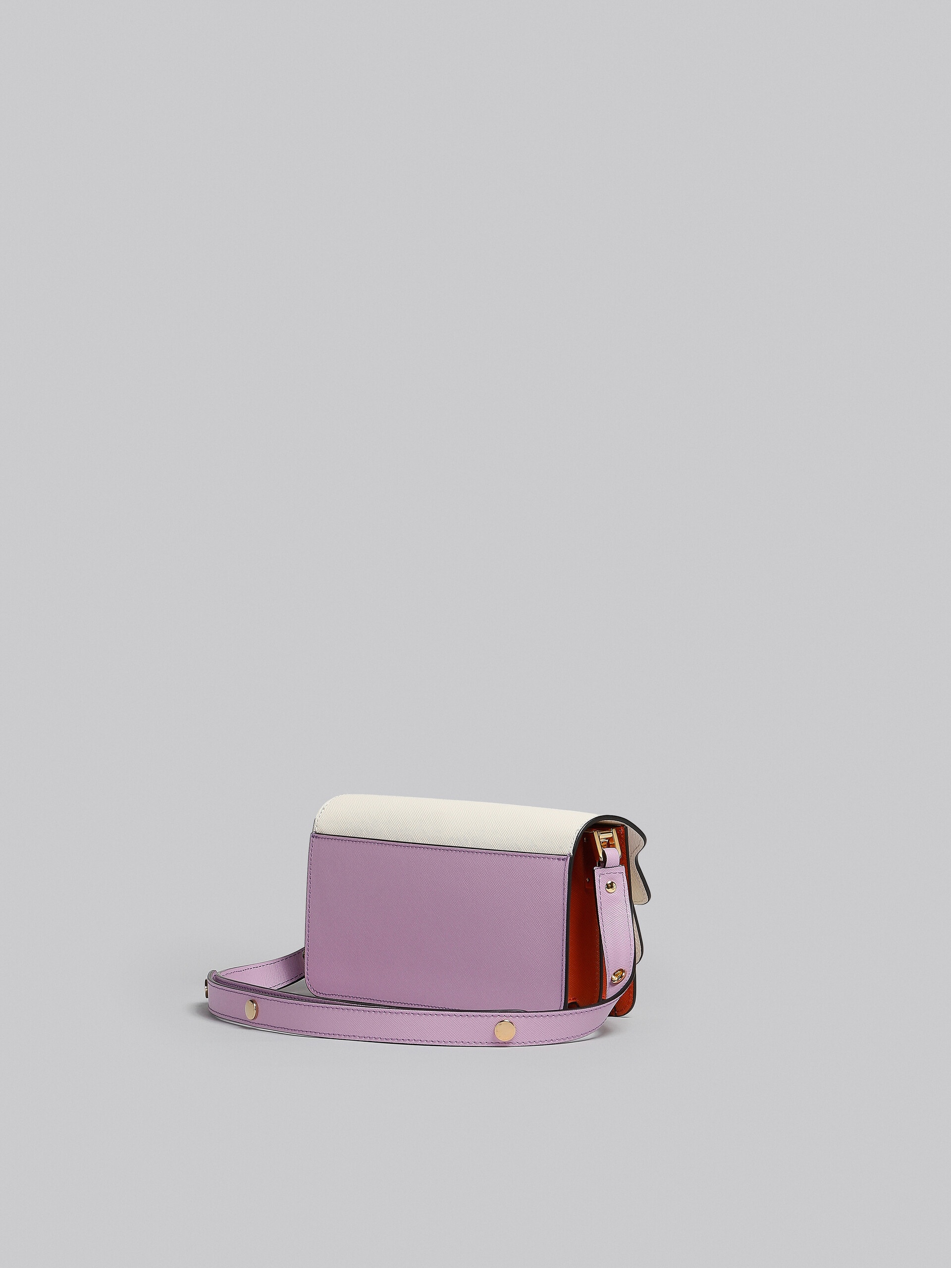 LILAC SAFFIANO LEATHER EW TRUNK BAG - 3