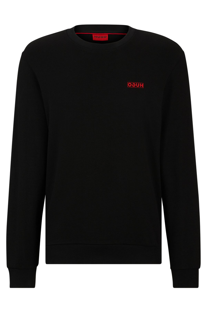 COTTON-TERRY SWEATSHIRT WITH REVERSE LOGO 1