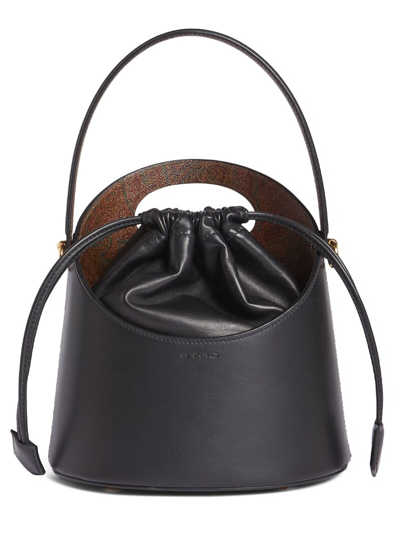 Medium Saturno leather top handle bag - 1