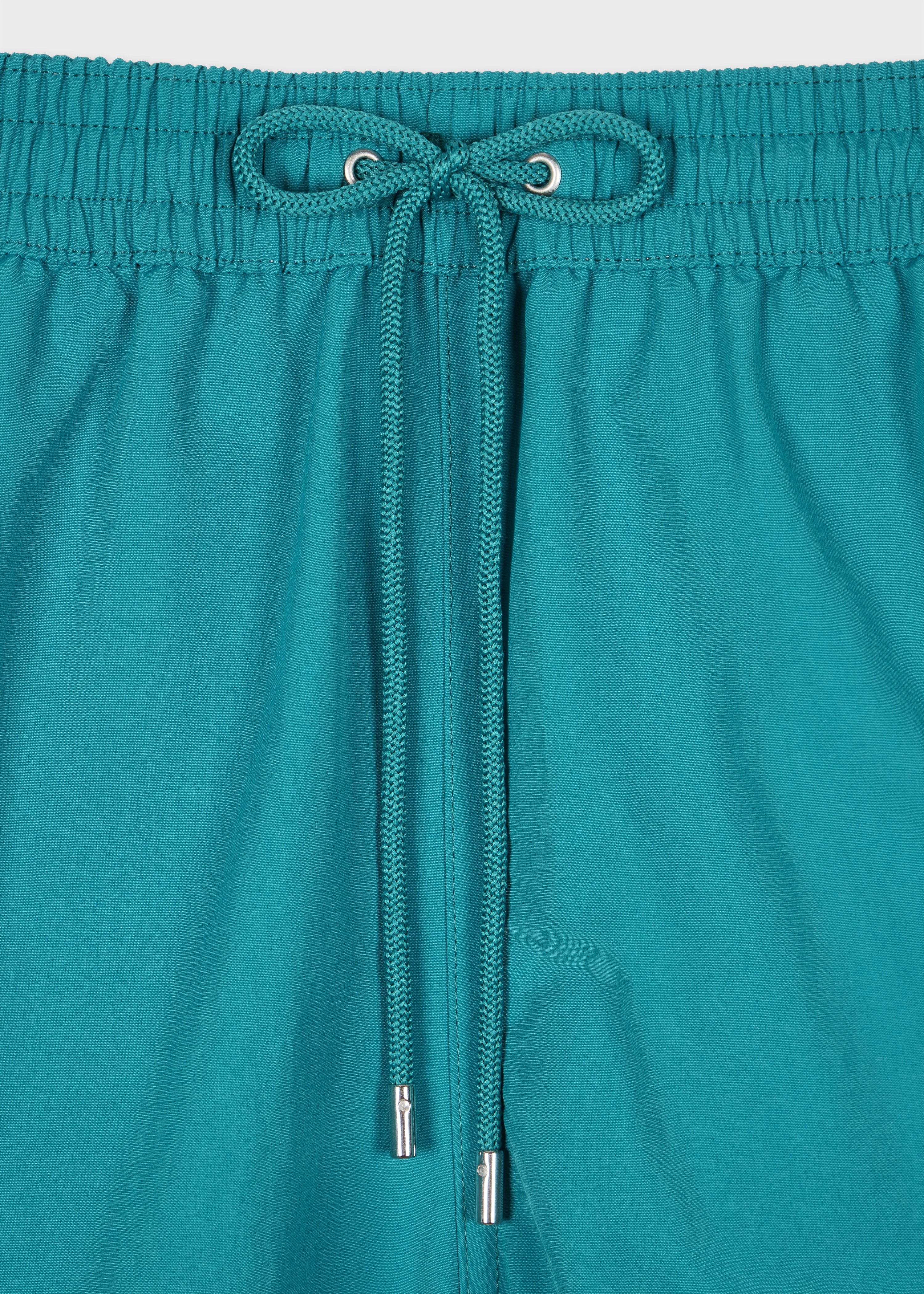 Turquoise Swim Shorts With 'Artist Stripe' Trim - 2