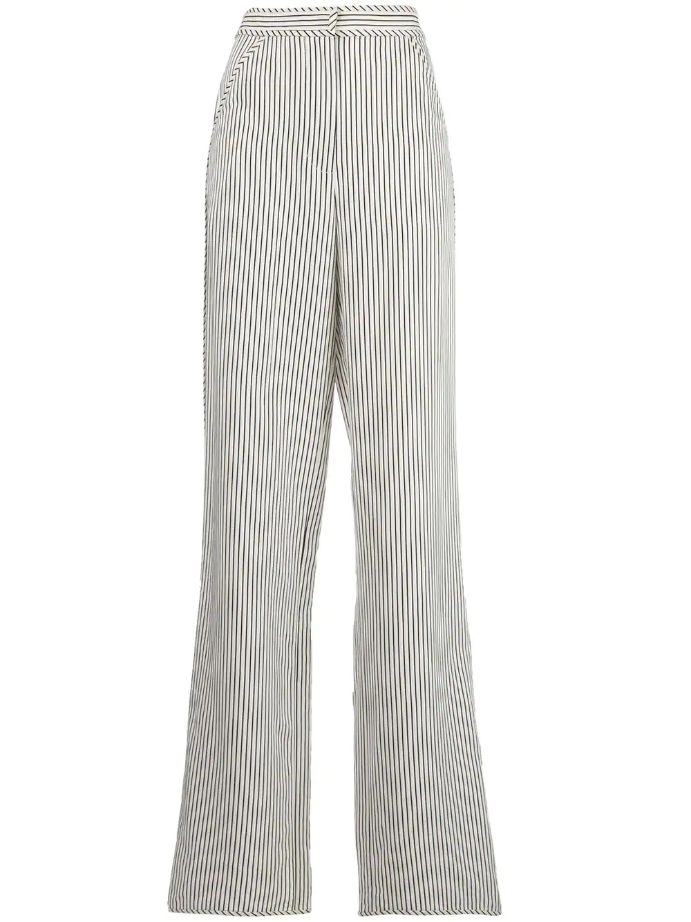 stripe pajama-style trousers - 1