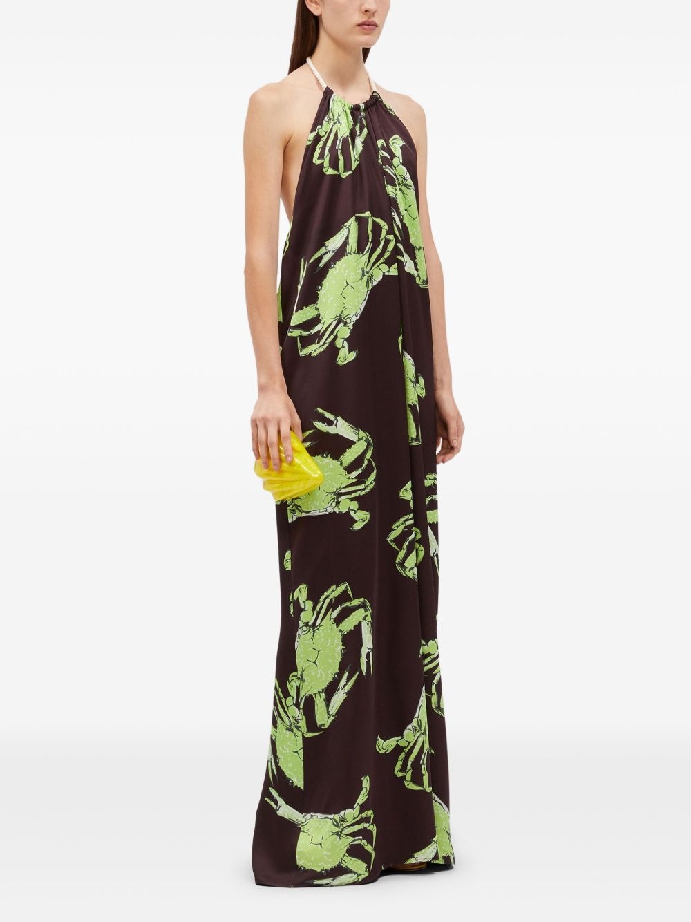 graphic-print maxi dress - 3