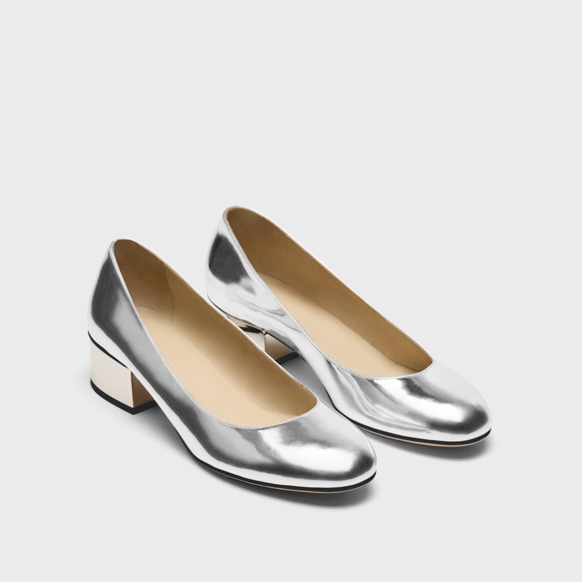 Ballet Pump in Metallic Leather - 5