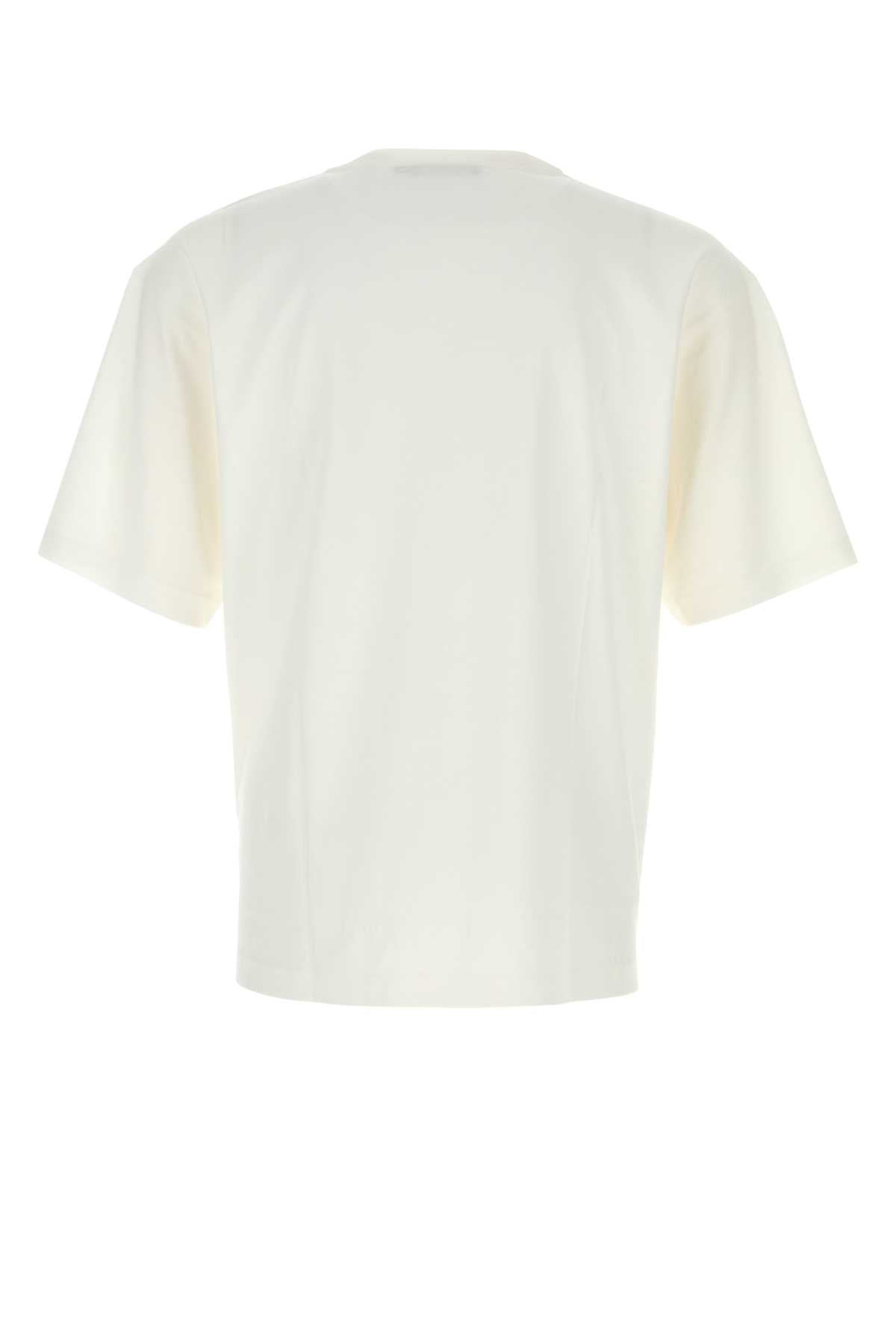 Dolce & Gabbana Men White Cotton T-Shirt - 2