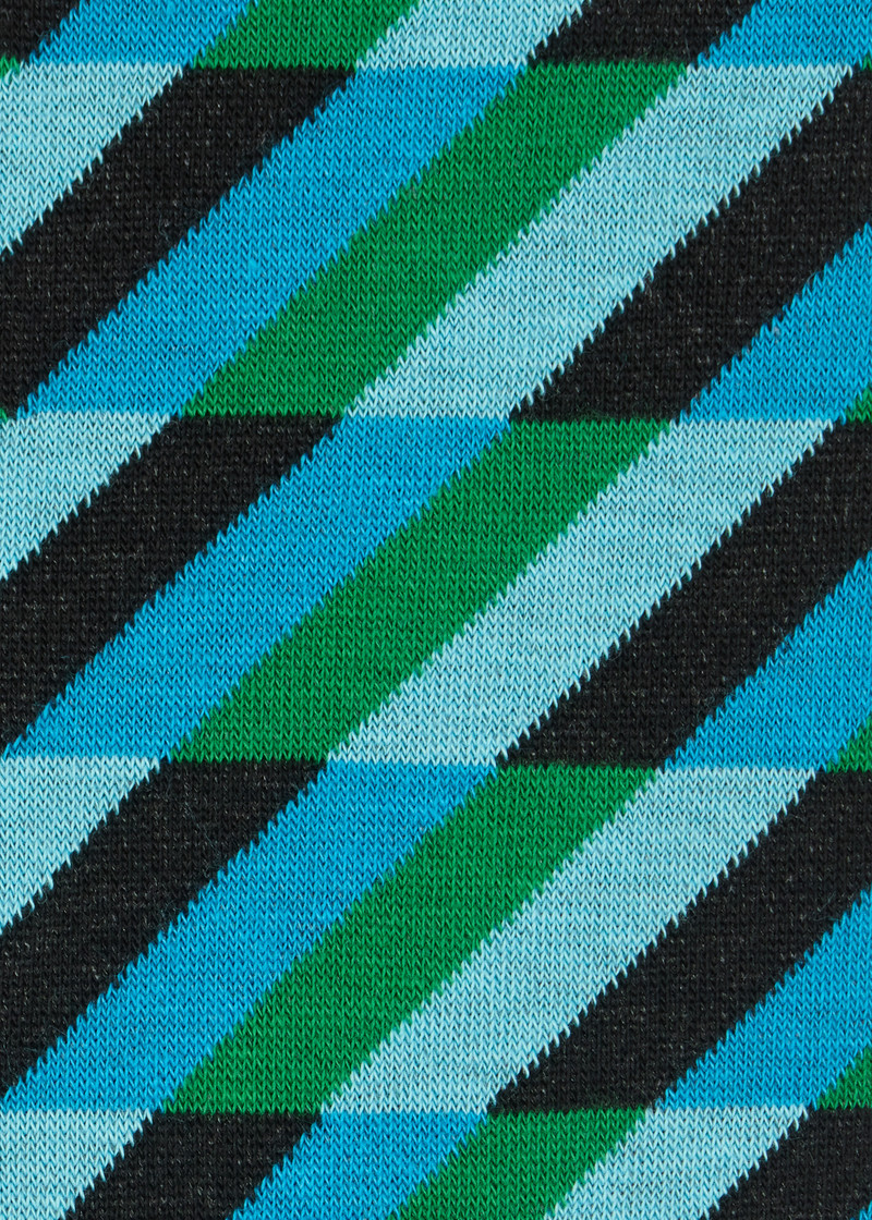 Zig Zag Cotton-Blend Socks 3