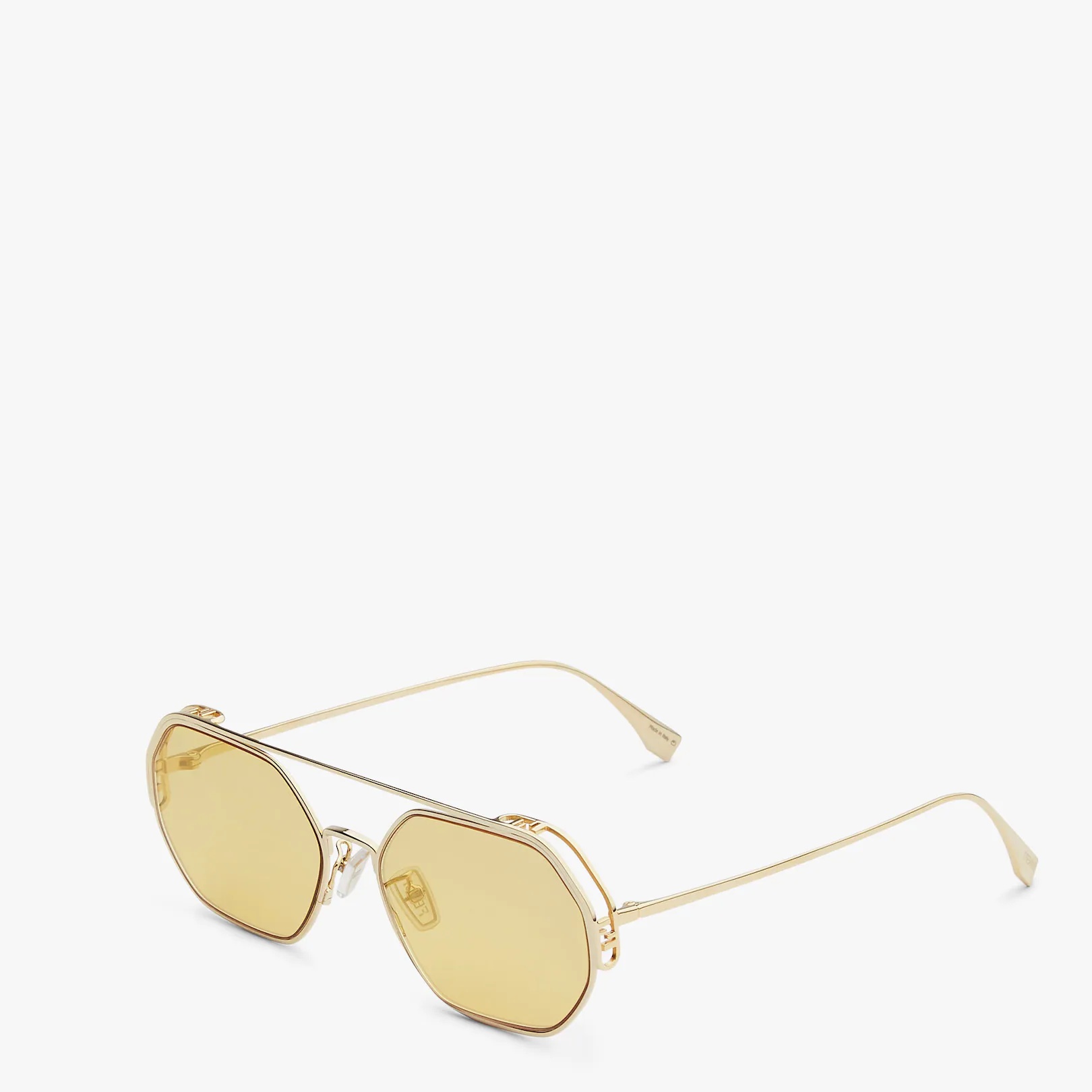 Sunglasses with gold-mirrored lenses - 2