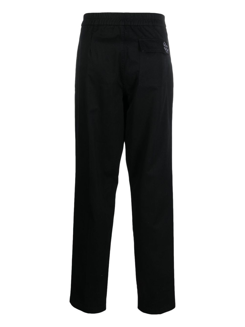 Roberto Cavalli logo-embroidered cotton trousers outlook