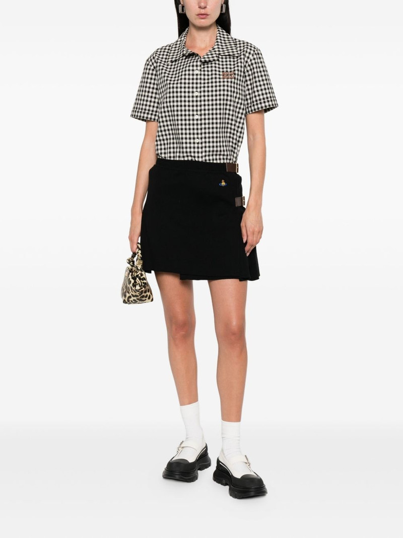 Vivienne Westwood belted pleated mini skirt outlook