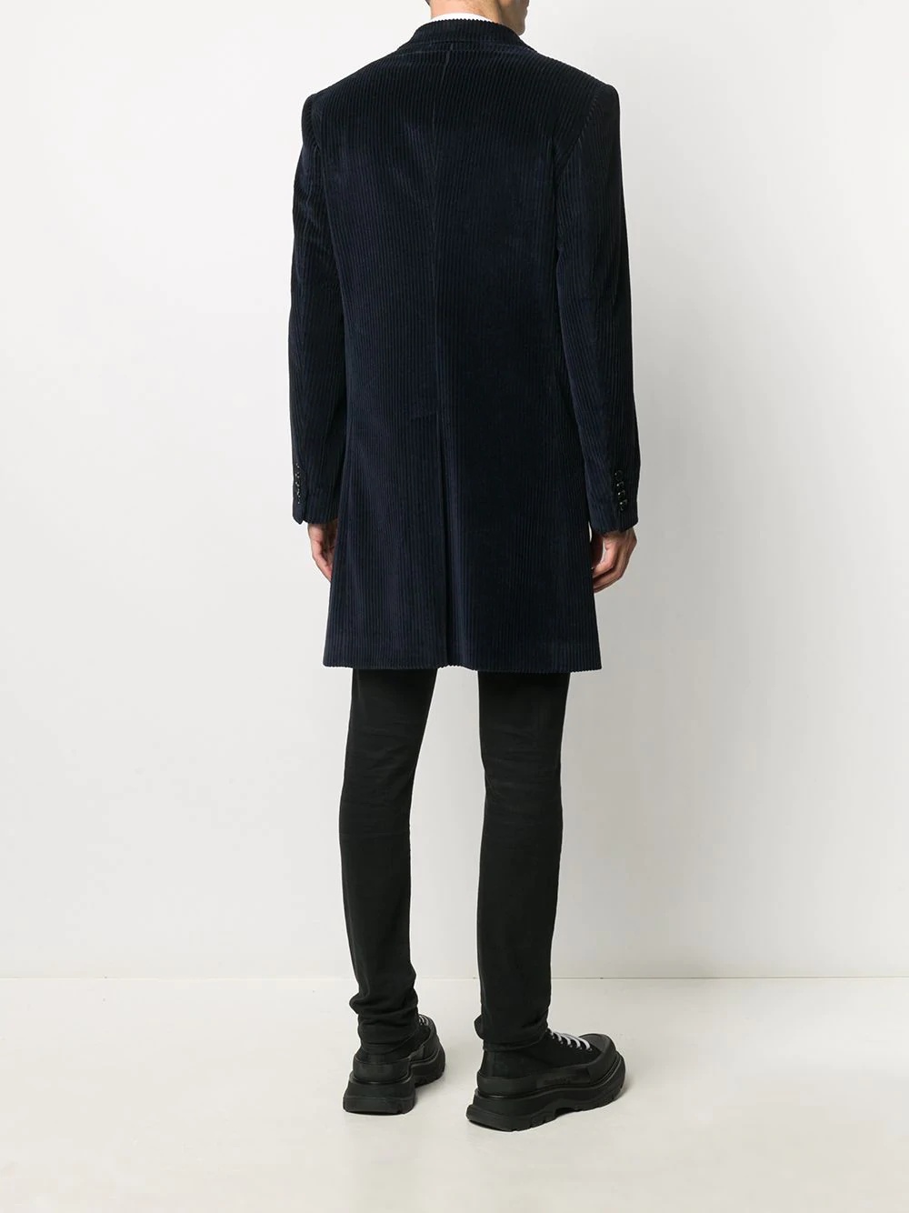 double-breasted tailored coat - 4