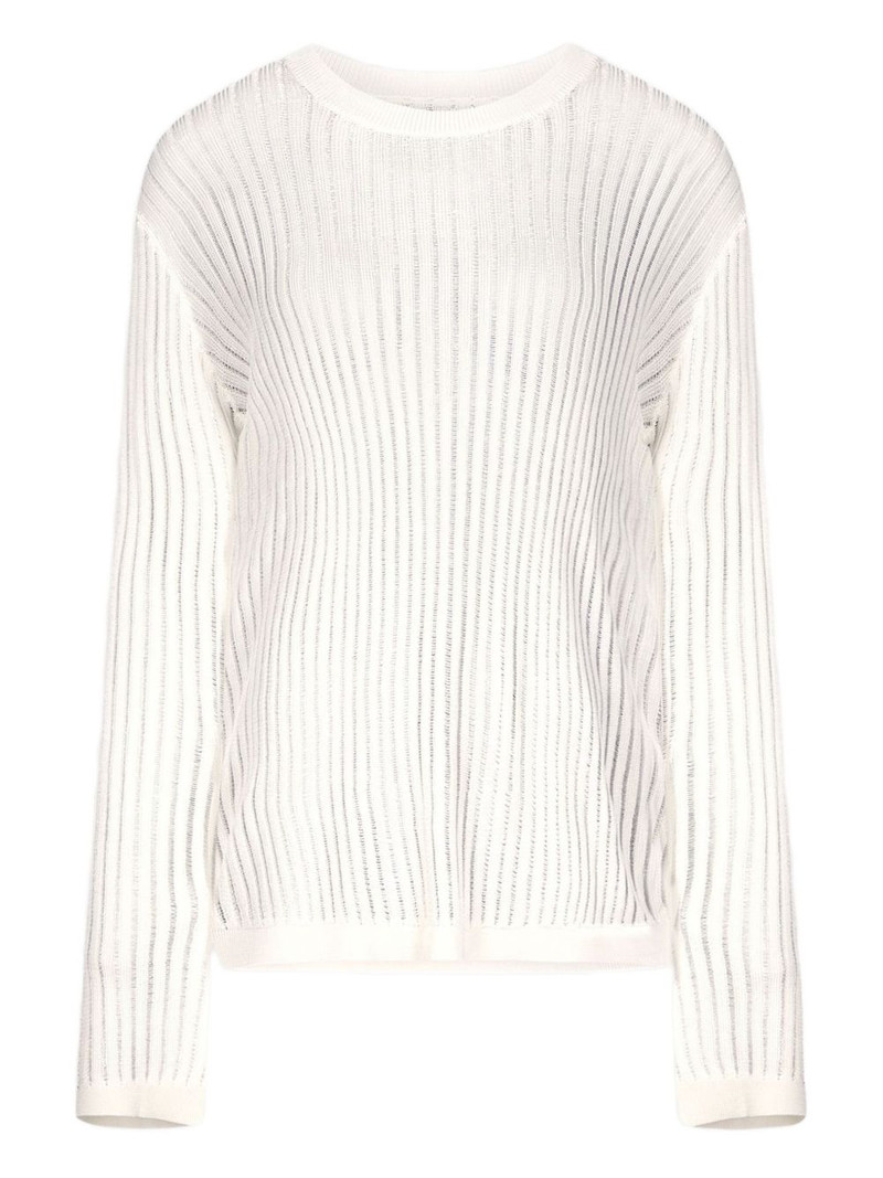 Hedora semi-sheer ribbed jumper 1
