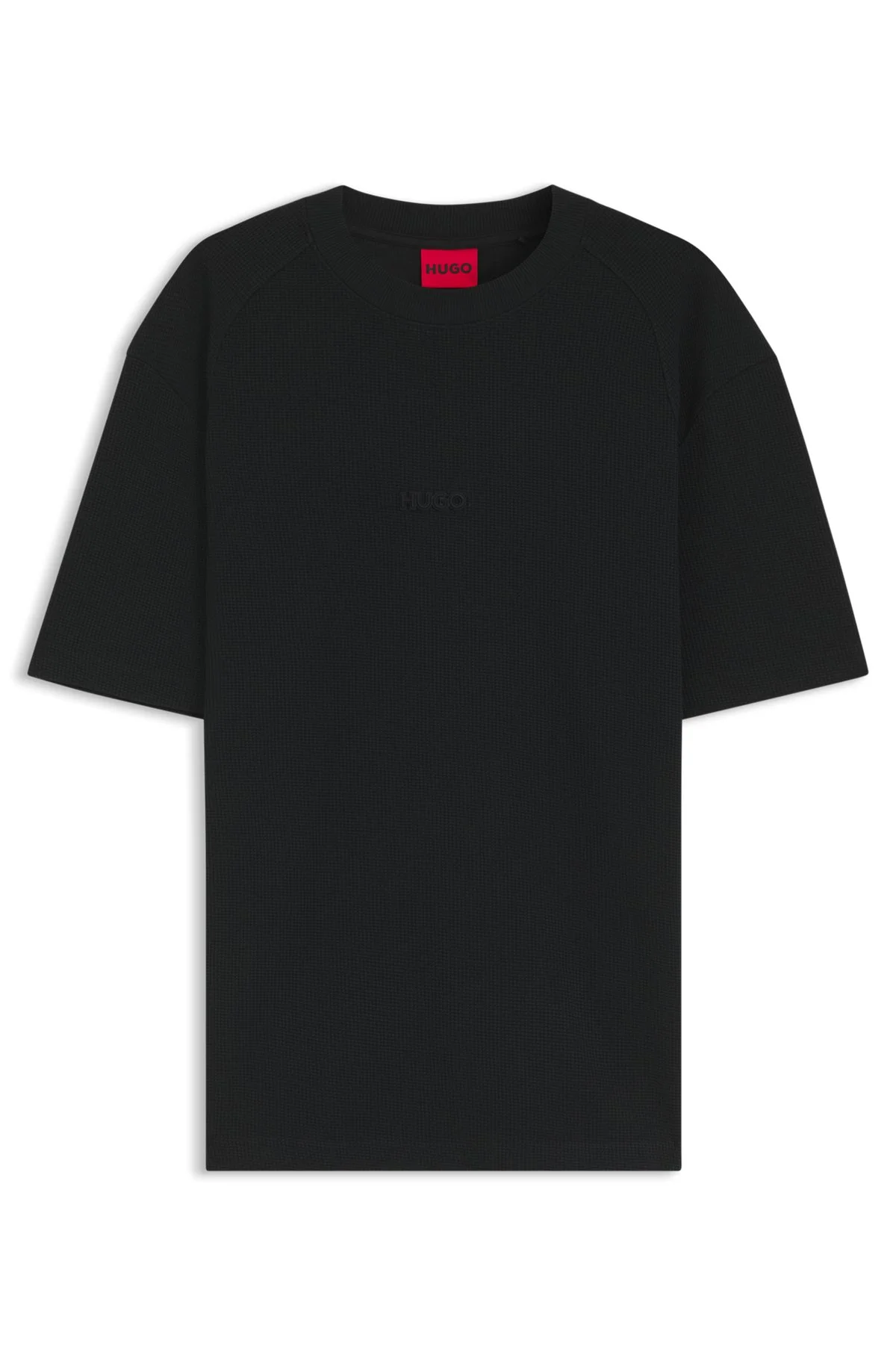 WAFFLE-STRUCTURED T-SHIRT IN COTTON - 1