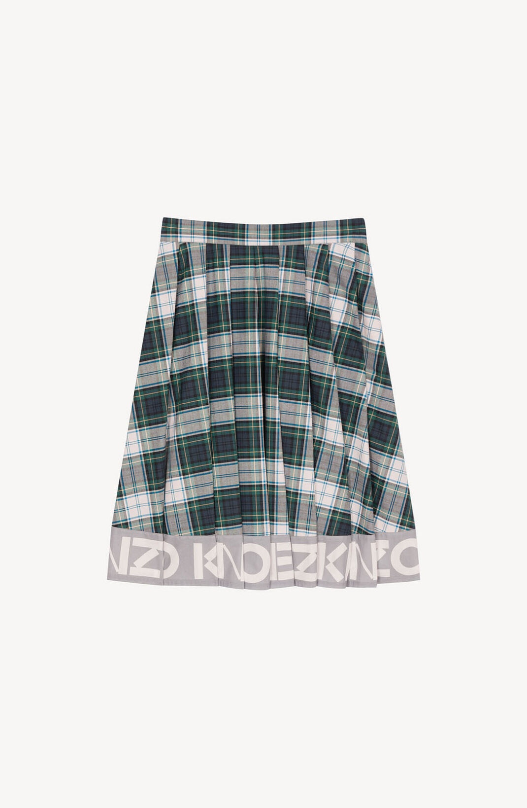 Flared checked skirt - 1