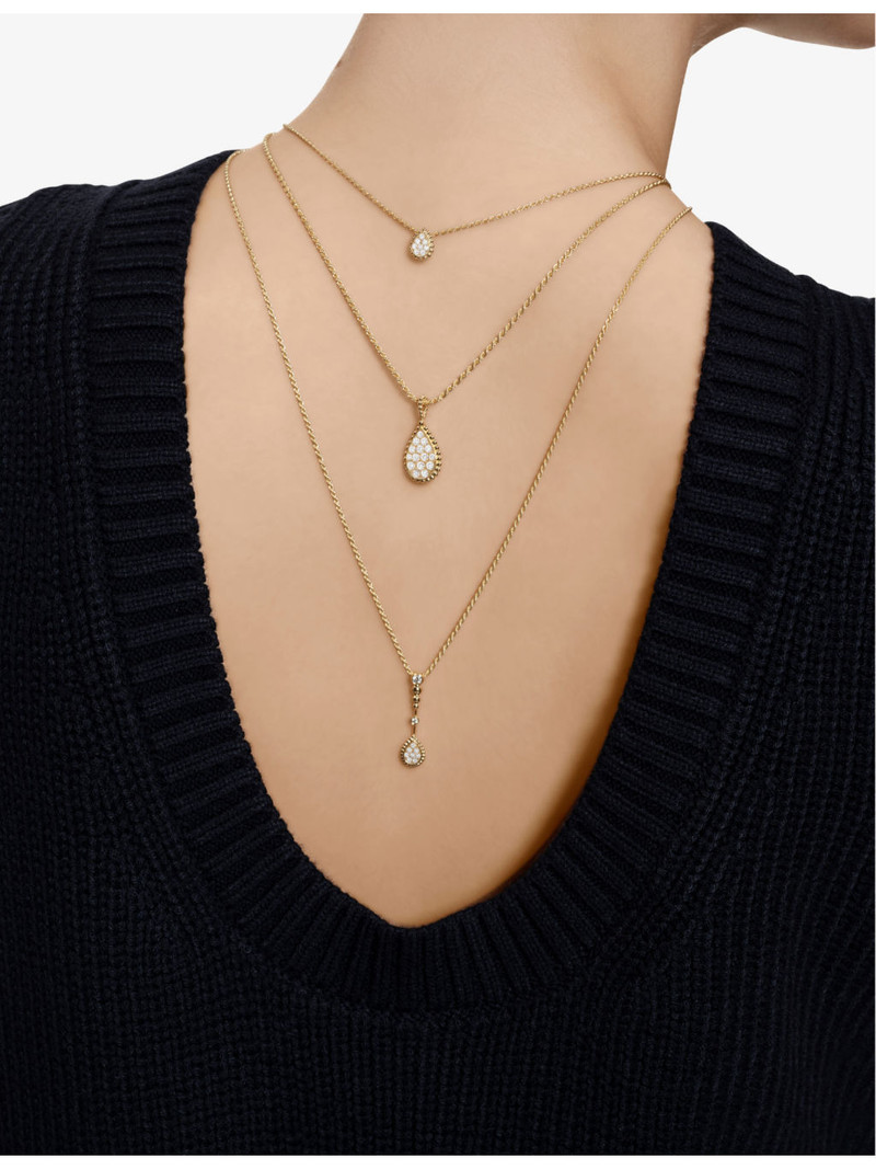 Boucheron Serpent Bohème 18ct yellow gold and 0.19ct diamond pendant necklace outlook
