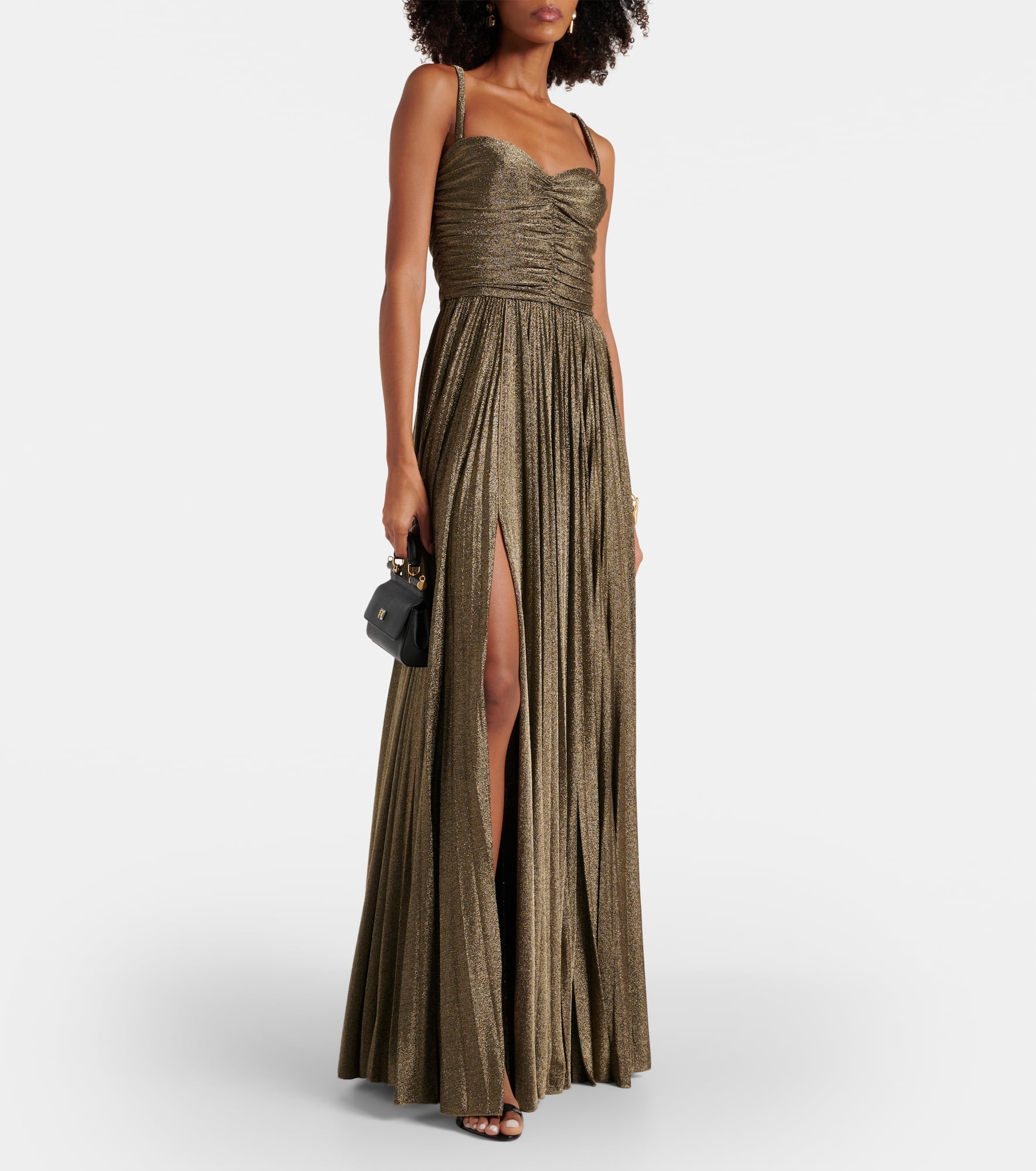 Ruched metallic gown - 2