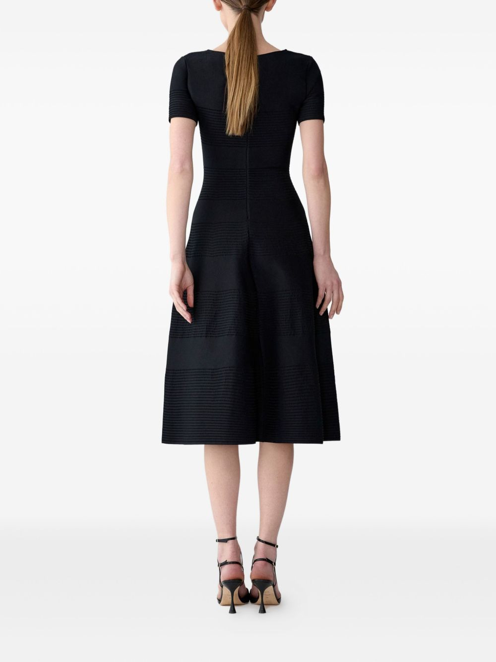 crystal-bow midi dress - 3
