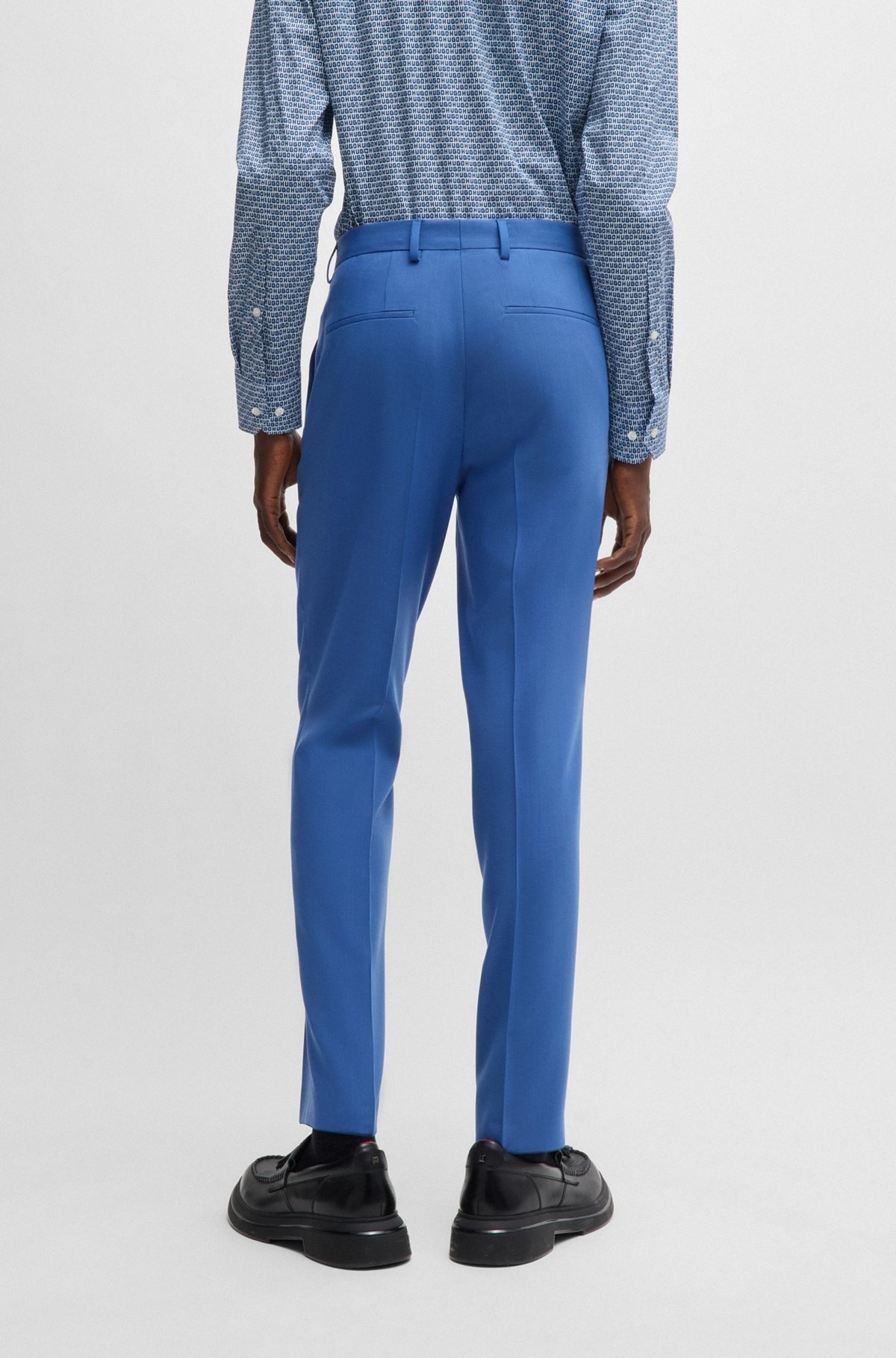 SLIM-FIT TROUSERS IN PERFORMANCE-STRETCH FABRIC - 4