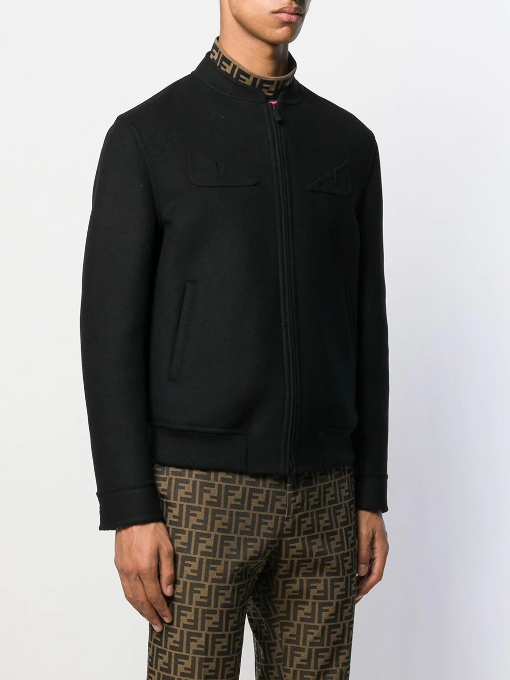 slim fit bomber jacket - 3