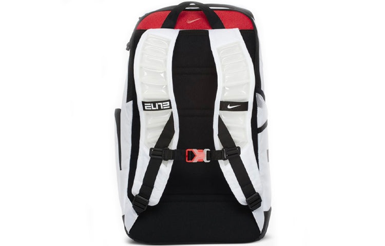 Nike Elite Pro Large Capacity Basketball schoolbag backpack White Black BA6164-100 - 2