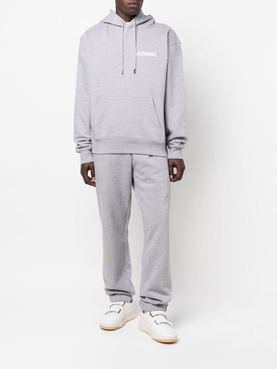 JACQUEMUS logo-print organic-cotton track pants outlook