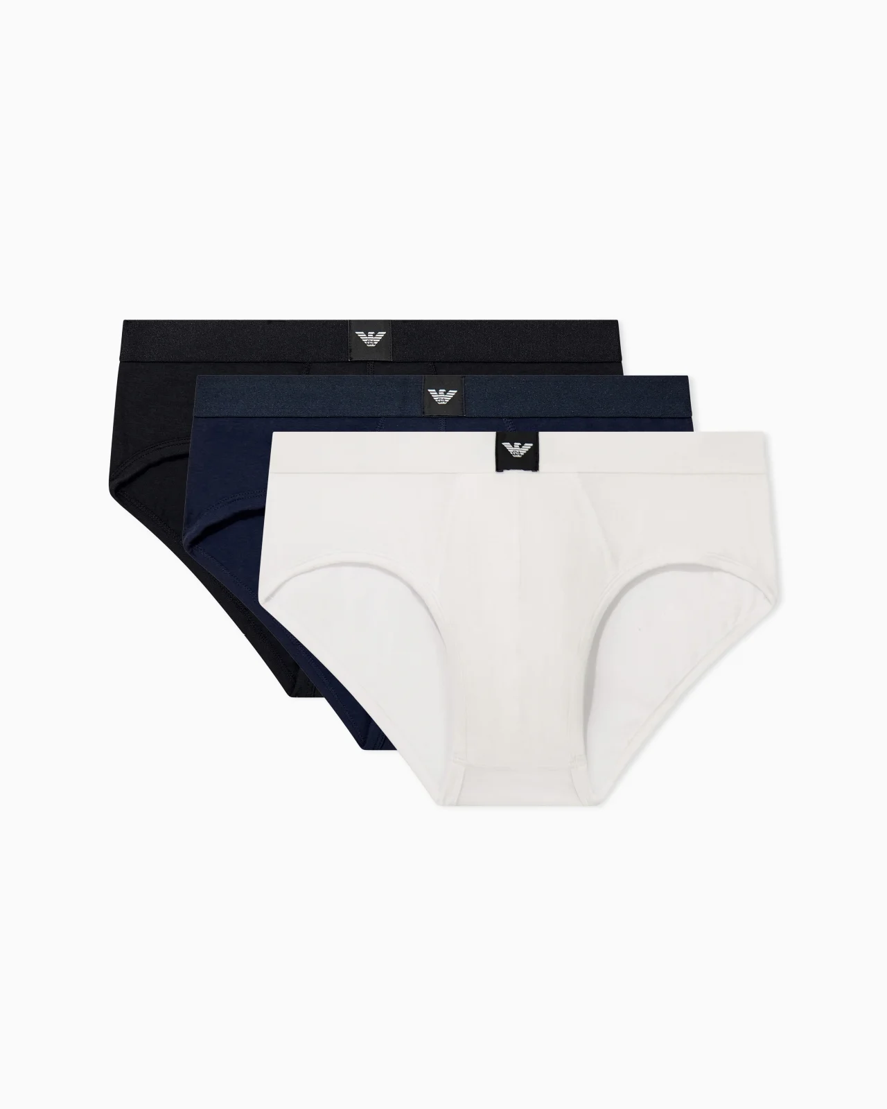 THREE-PACK OF COTTON JERSEY BRIEFS WITH LOGO LABEL - 1