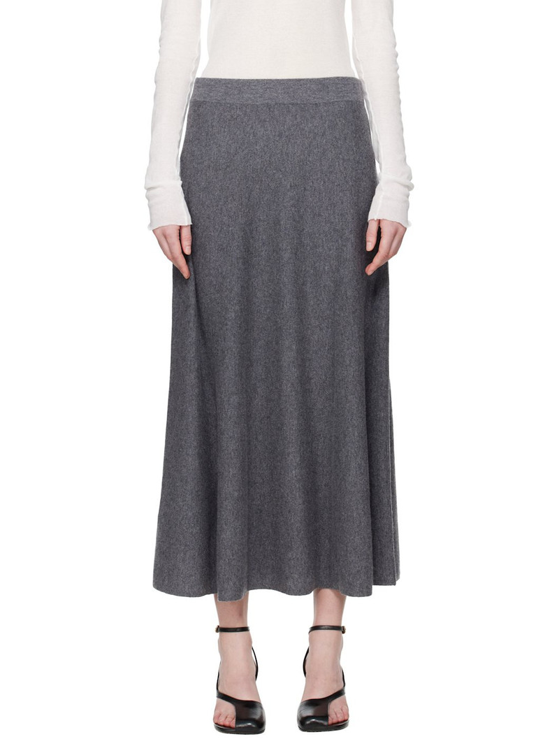 Gray Torie Midi Skirt 1