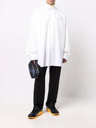 Raf Simons button-fastening long-sleeve shirt outlook