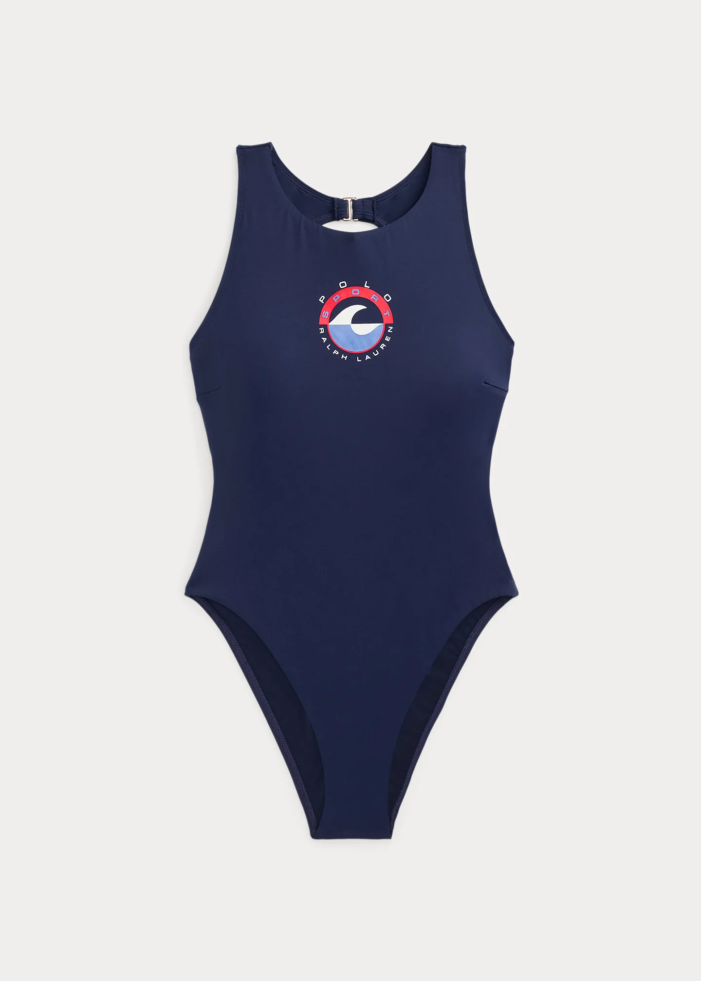 Wave-Logo One-Piece Swimsuit - 1