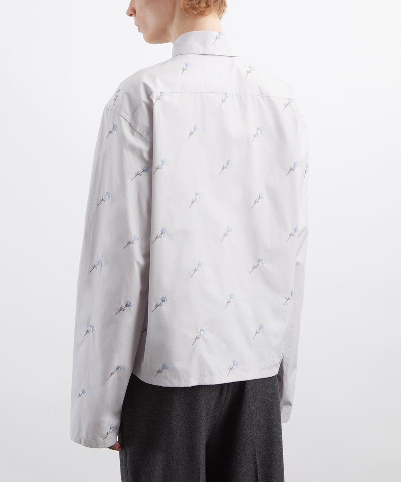 Floral Embroidered Button-Up Shirt 4