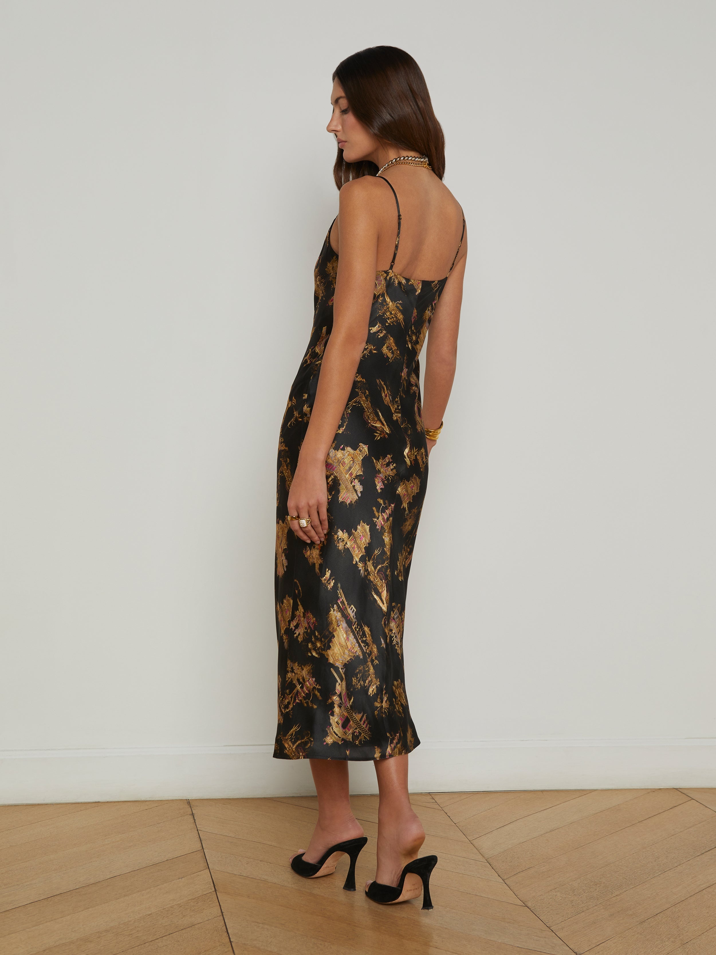 Seridie Silk Slip Dress - 4