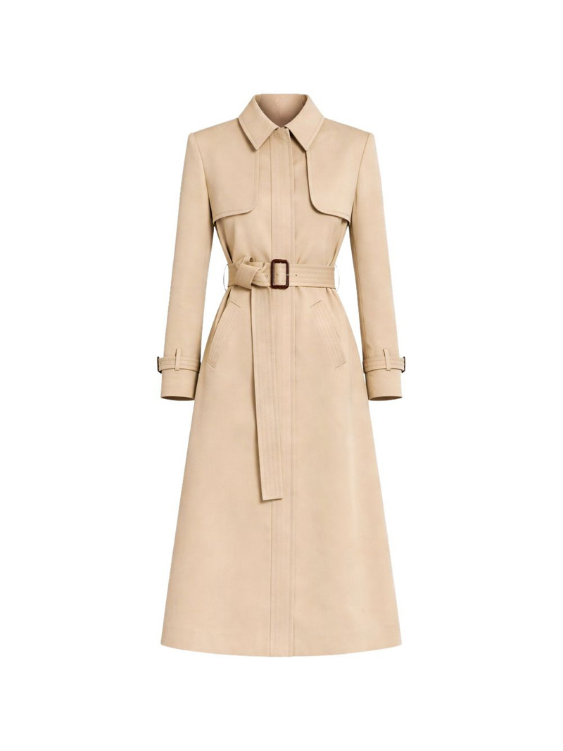 belted pleated coat 1