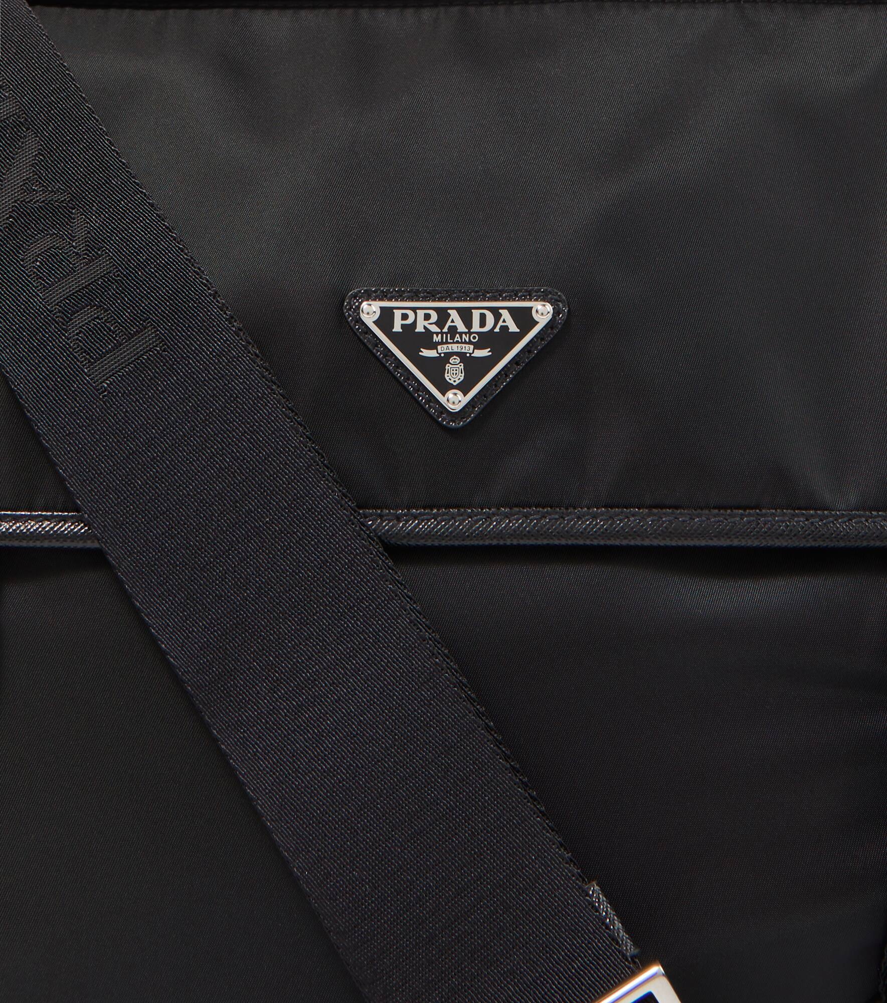 Leather-trimmed Re-Nylon messenger bag - 6