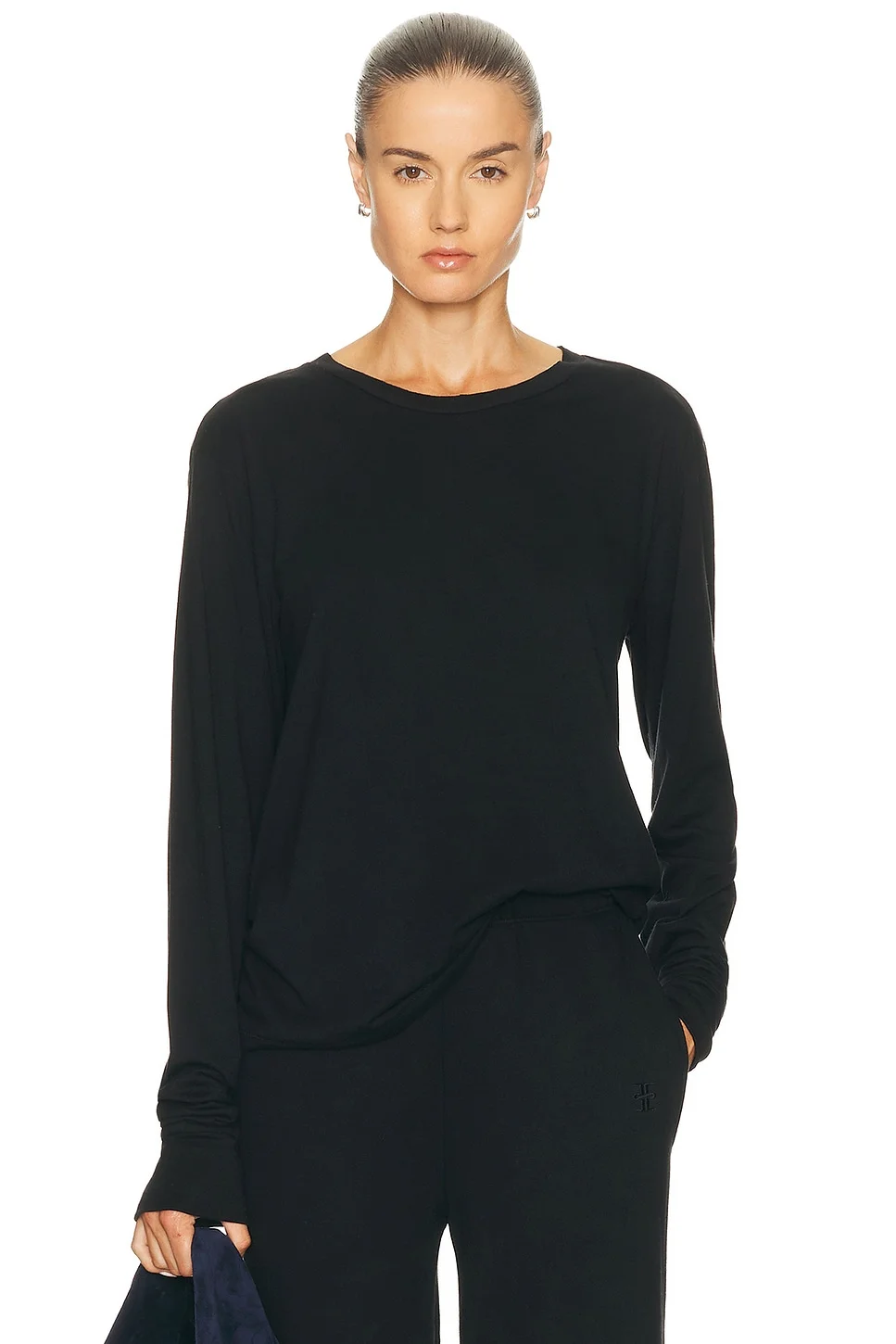 Long Sleeve Boyfriend Top - 1