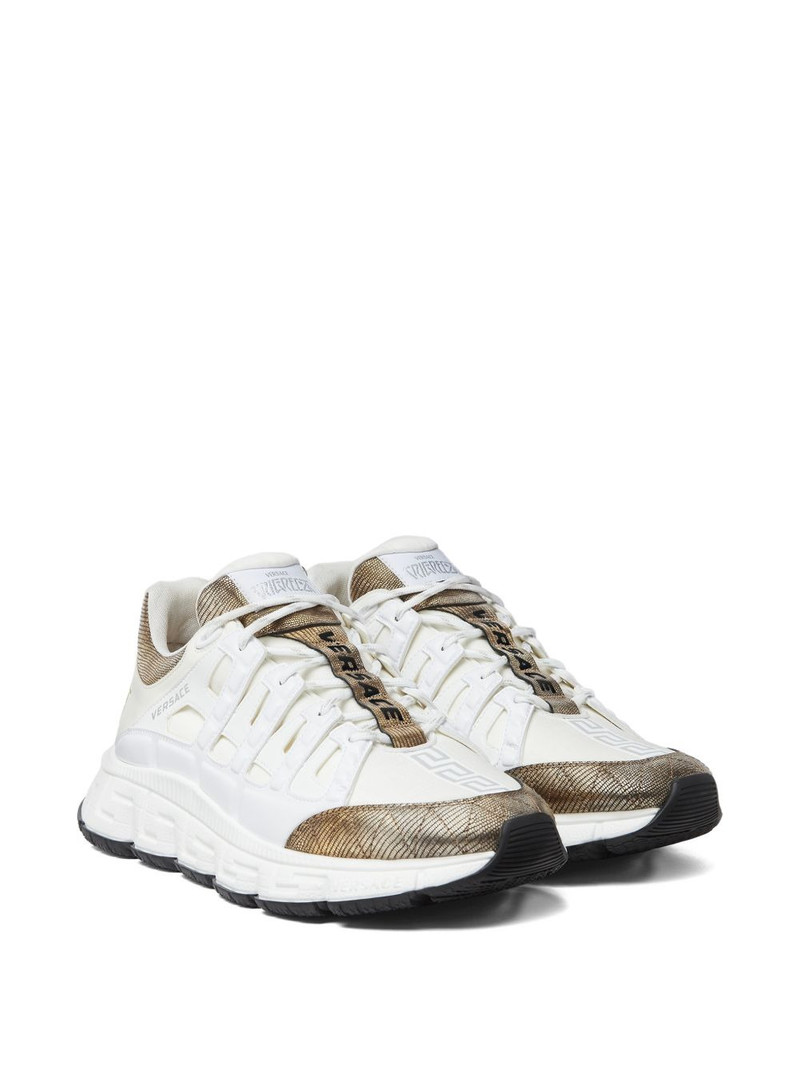 VERSACE logo lace-up sneakers outlook