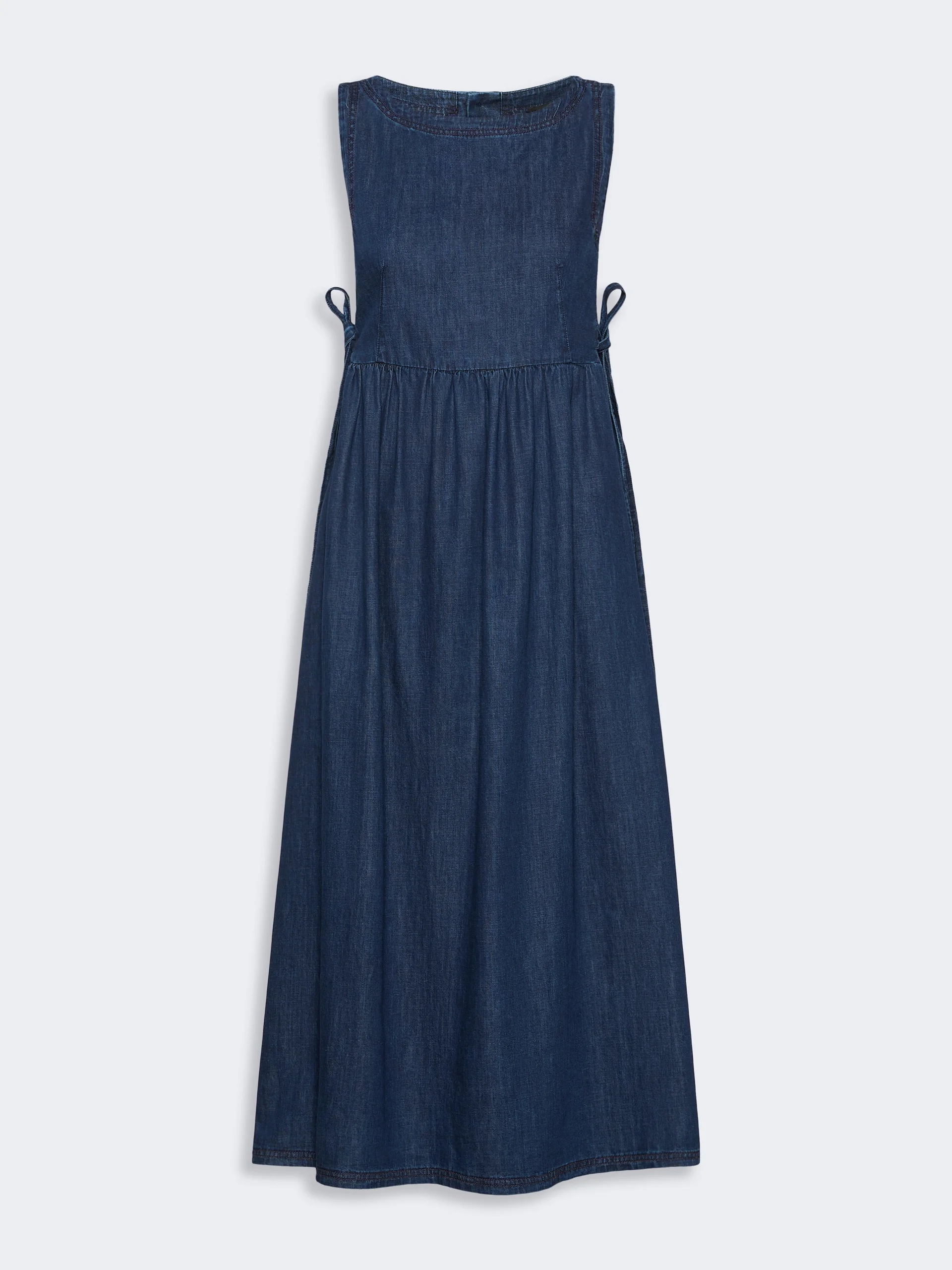 ABANO Cotton denim dress - NAVY - 1