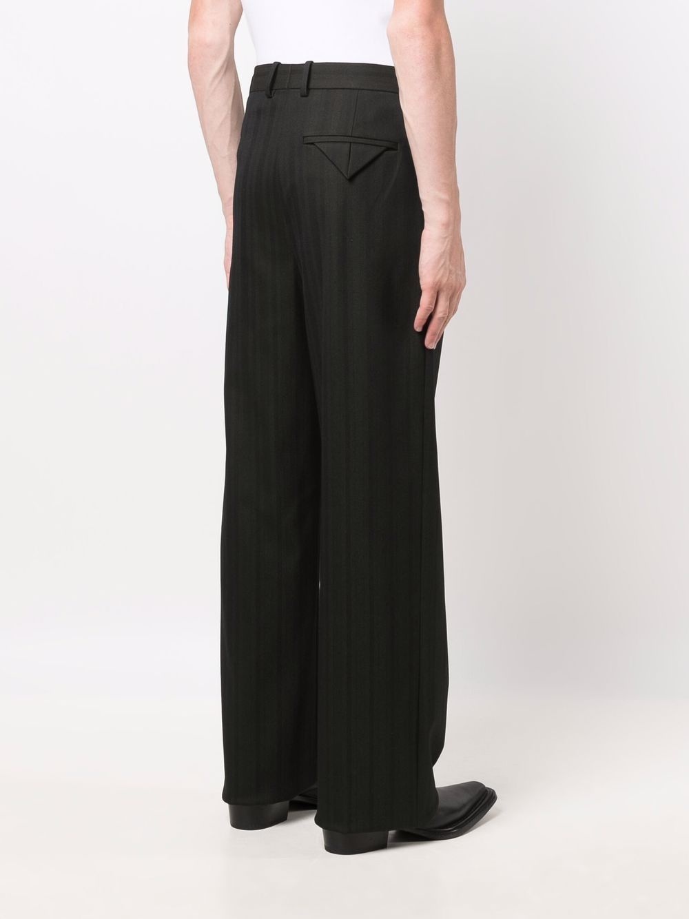 triangle detail tailored trousers - 4