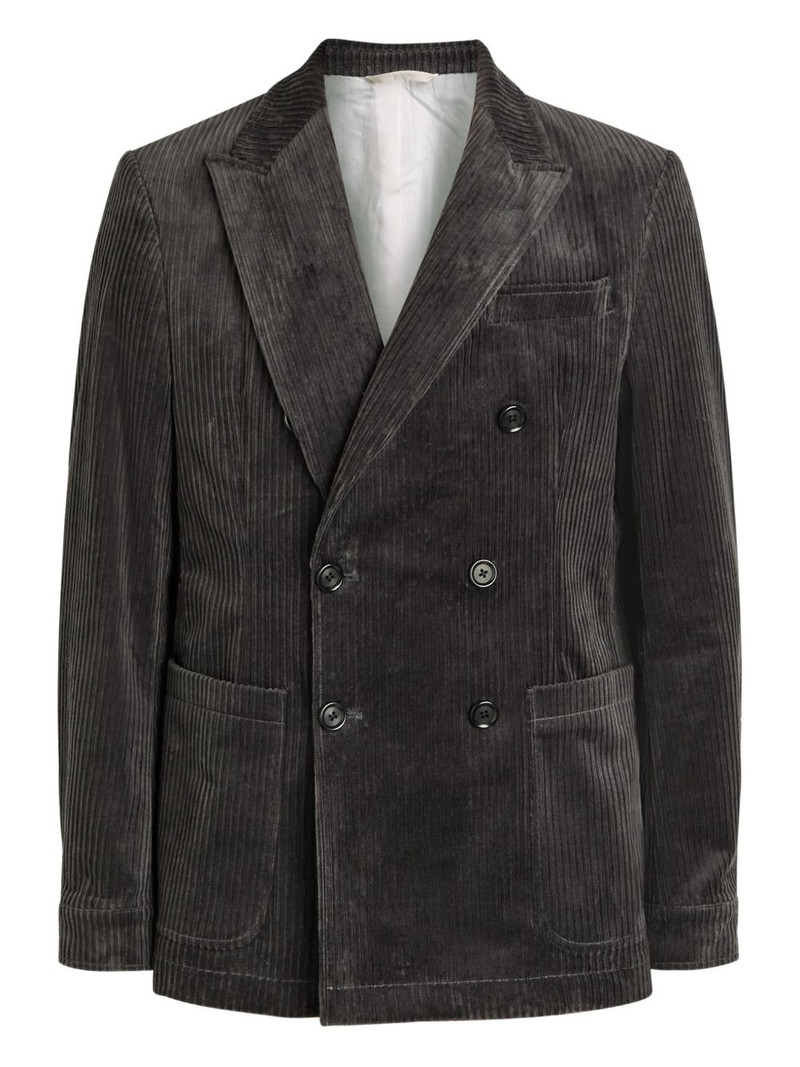 double-breasted corduroy blazer 1