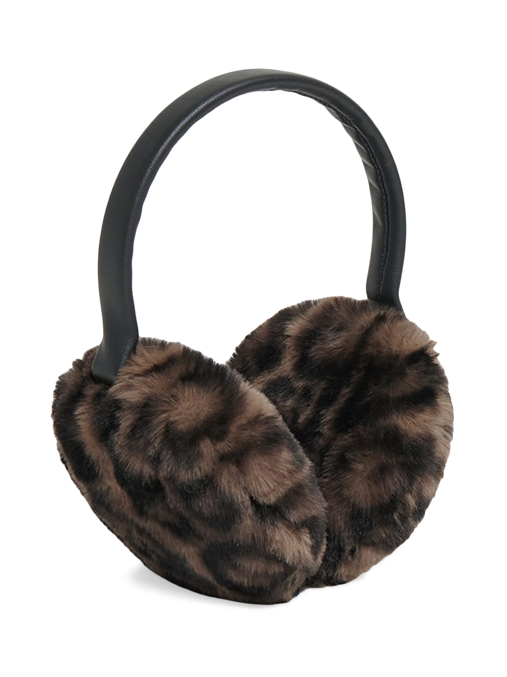 Women's Esme Faux-Fur Earmuffs - Dark Leopard - 1