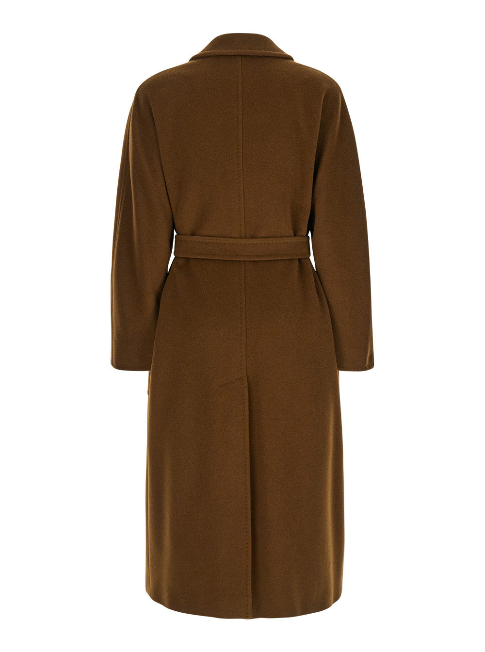 Max Mara Women 'Attuale' Brown Double-Breasted Coat With Peak Revers In Wool Woman - 2