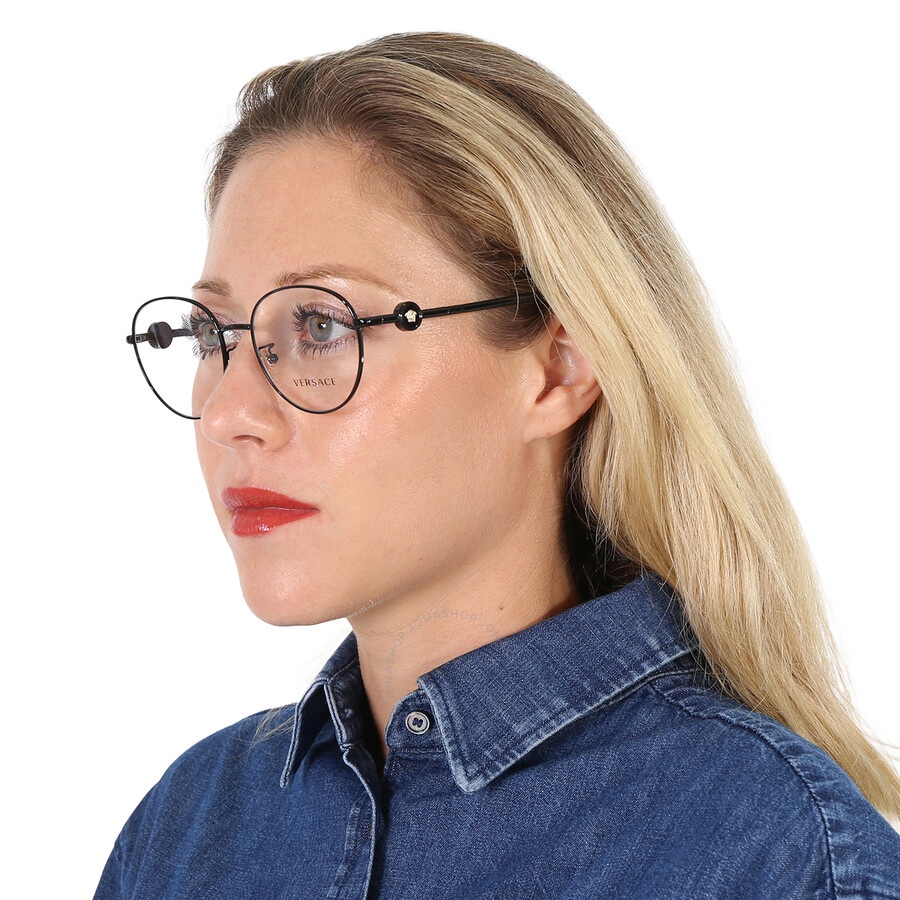 Versace Demo Oval Ladies Eyeglasses VE1273D 1009 54 - 2