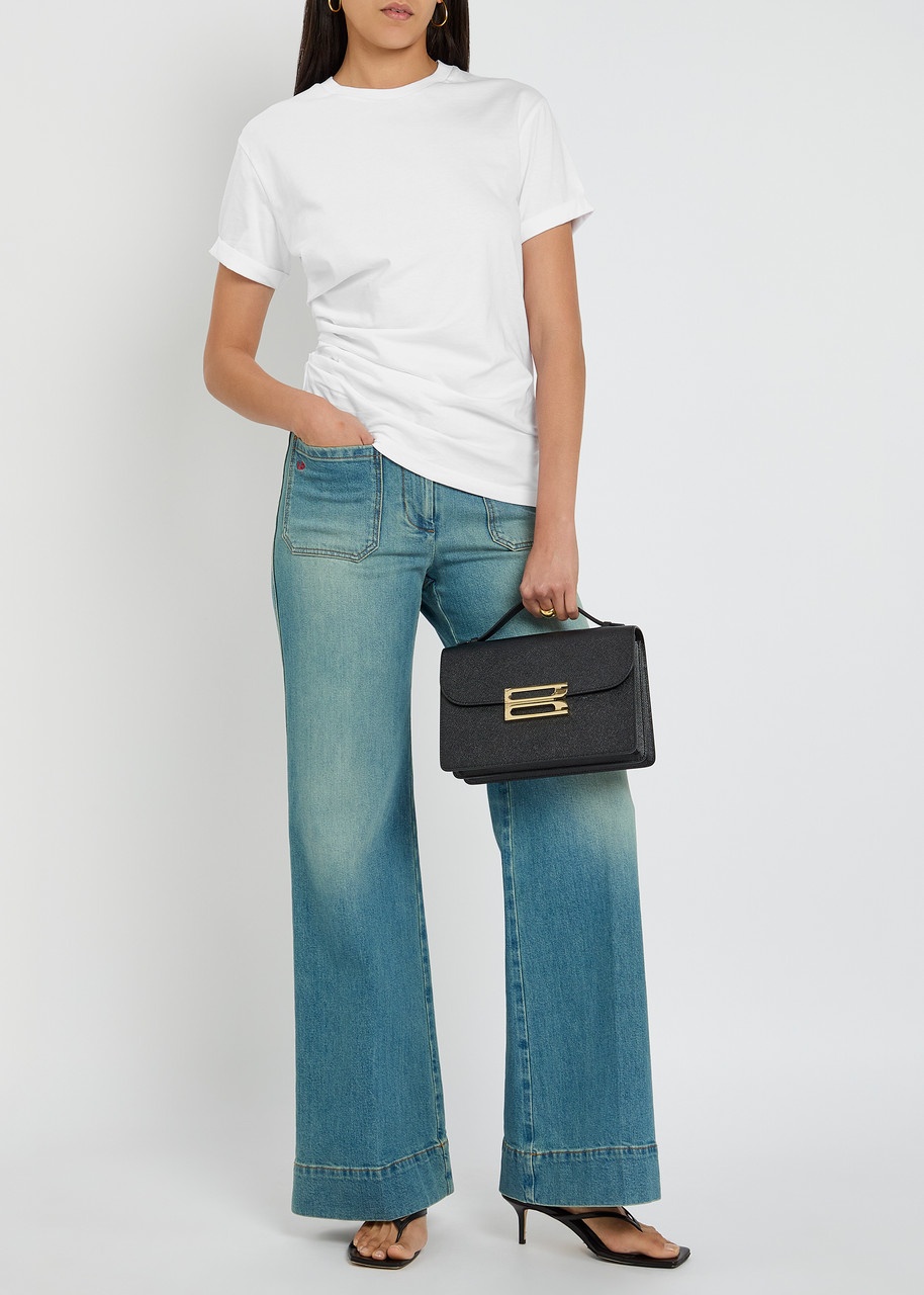 Victoria Beckham Gathered Cotton T-shirt - 4