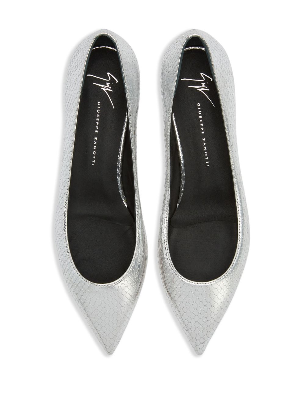 Dhalia snakeskin-effect ballerina shoes - 4