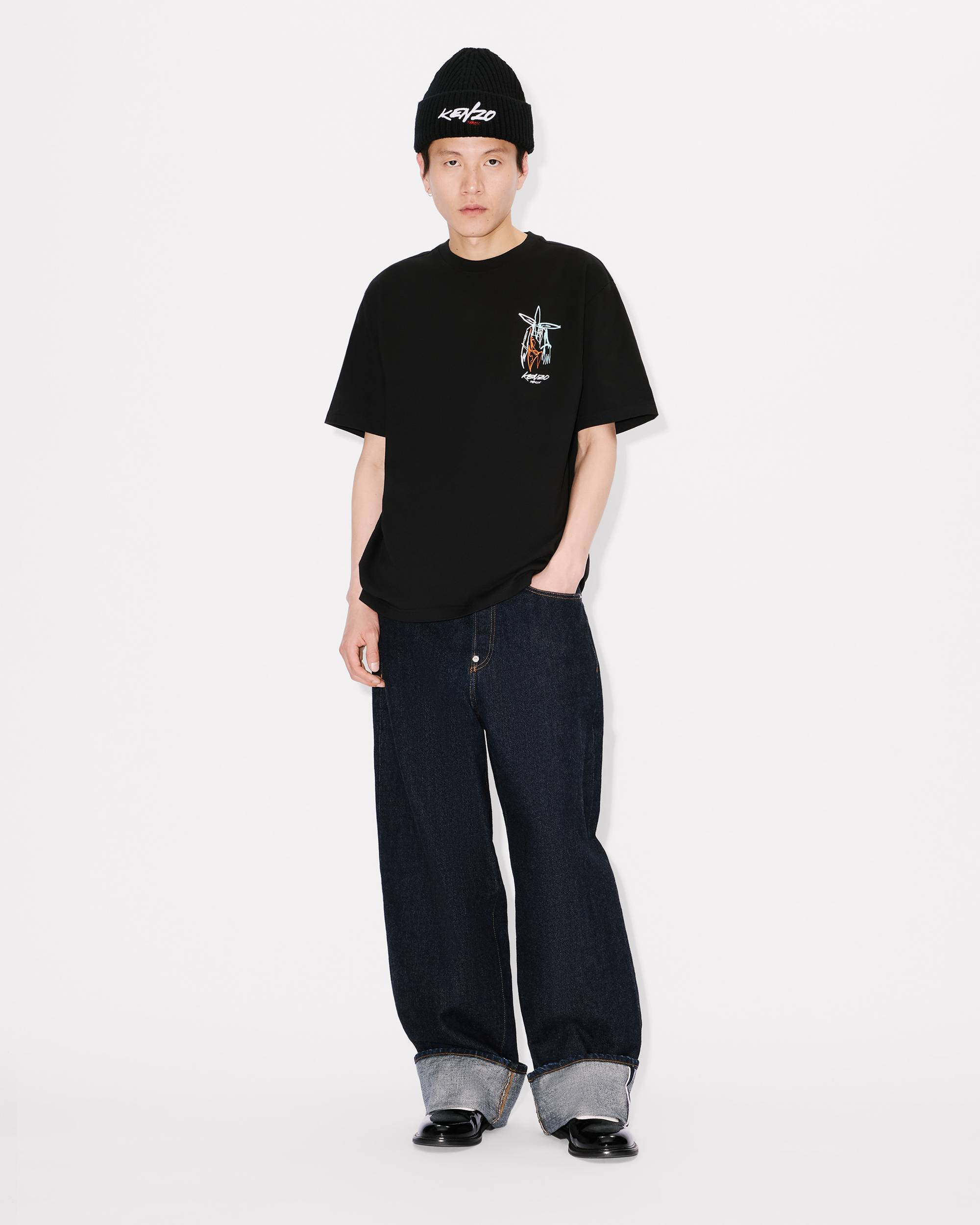'Kenzo x Futura 2000' embroidered T-shirt in cotton - 5