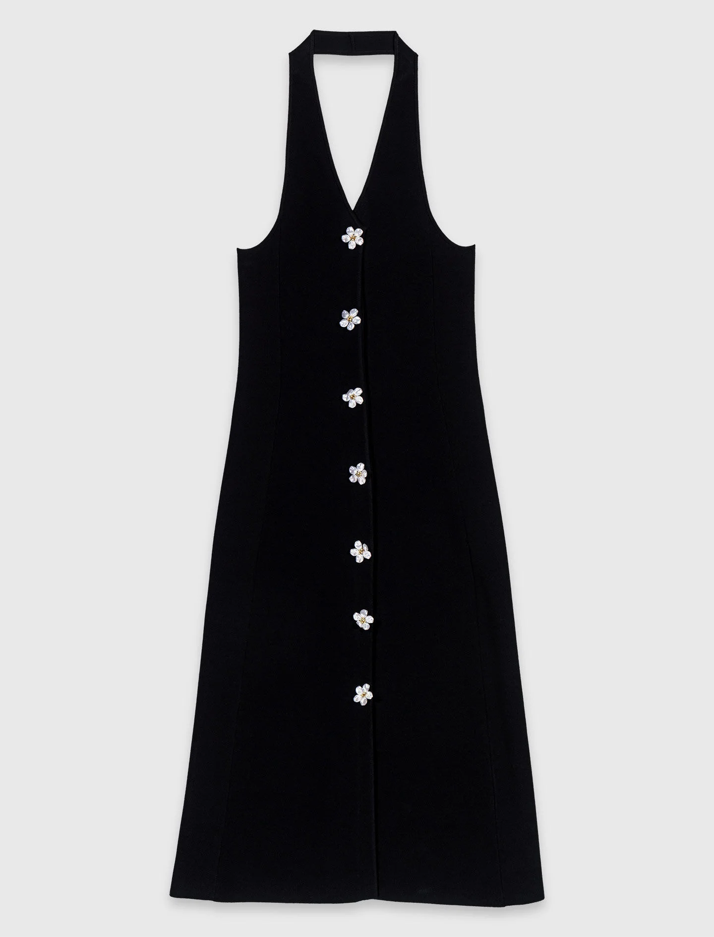 Dress with floral jewel details - 1
