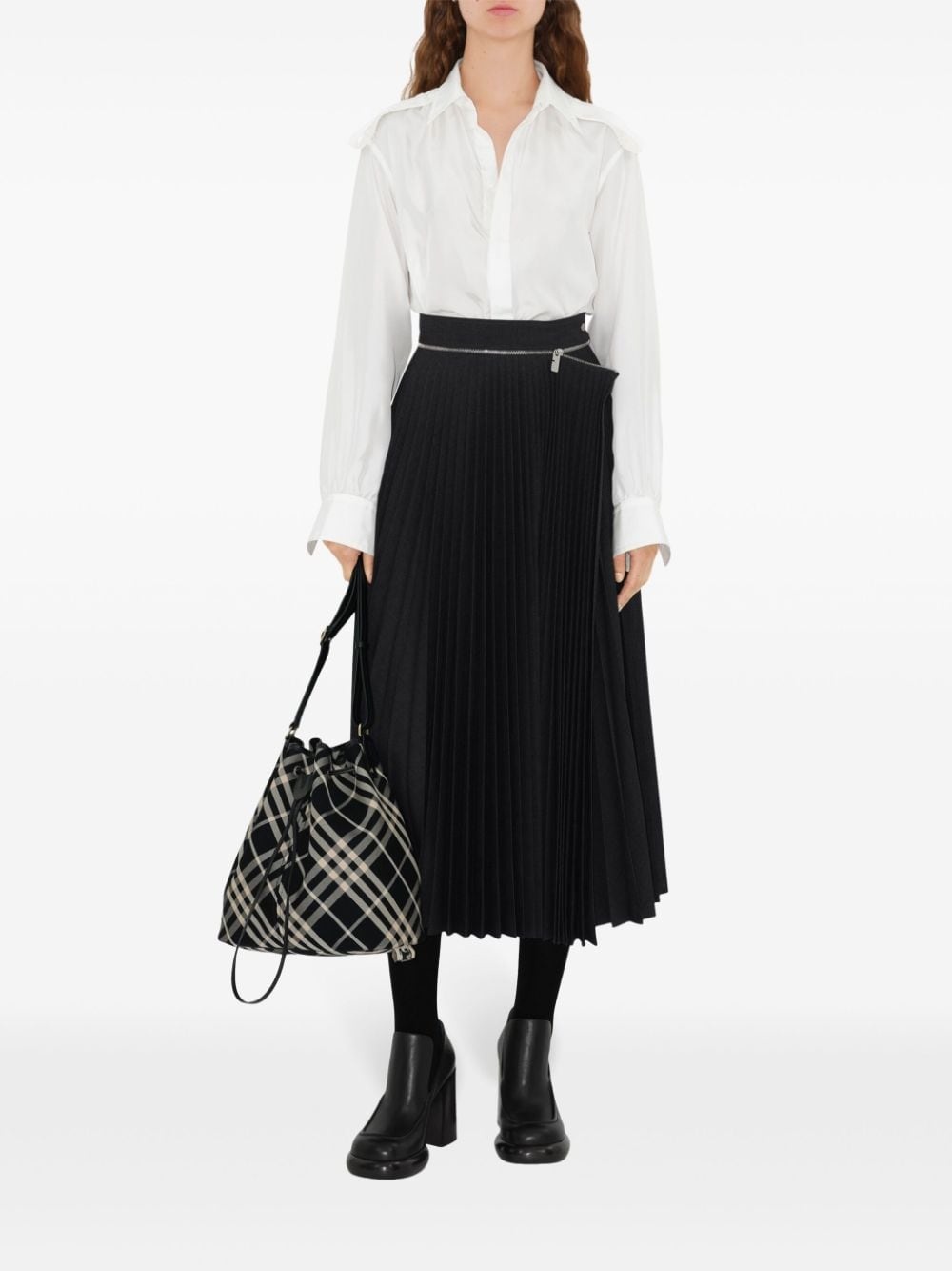 medium Check bucket bag - 2