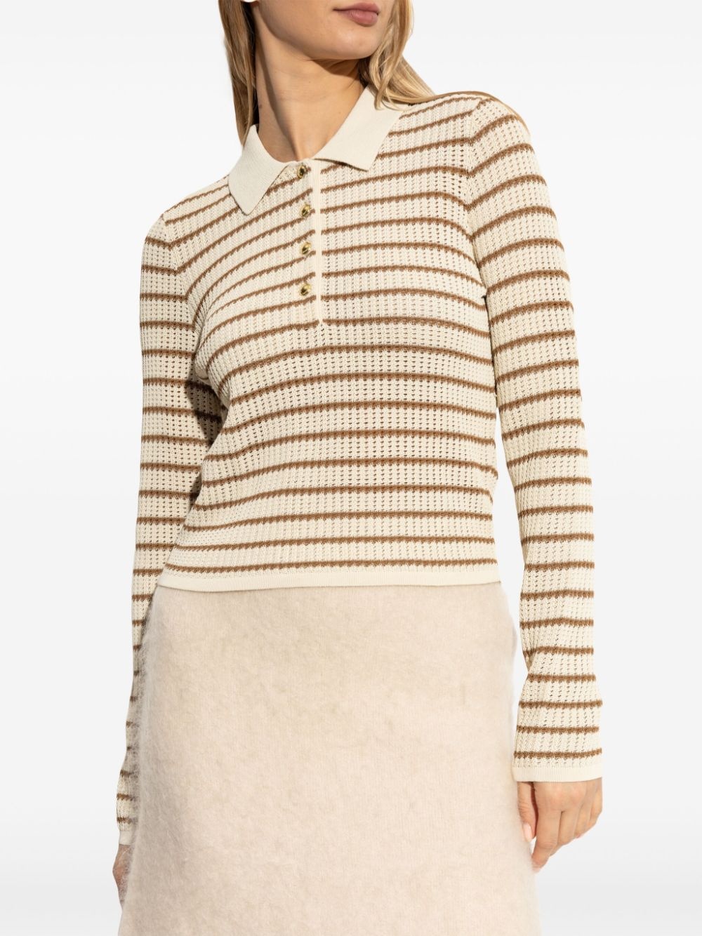 The Knit Rib polo top - 3