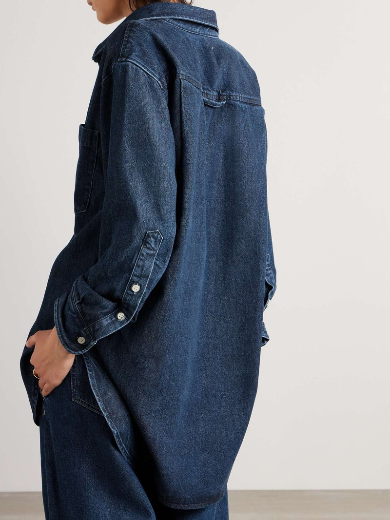 Kayla denim 셔츠 어두운 데님 3