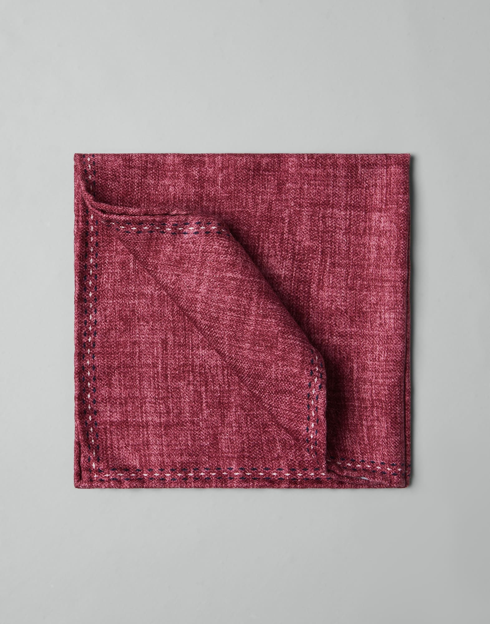 Silk pocket square with logo - 1