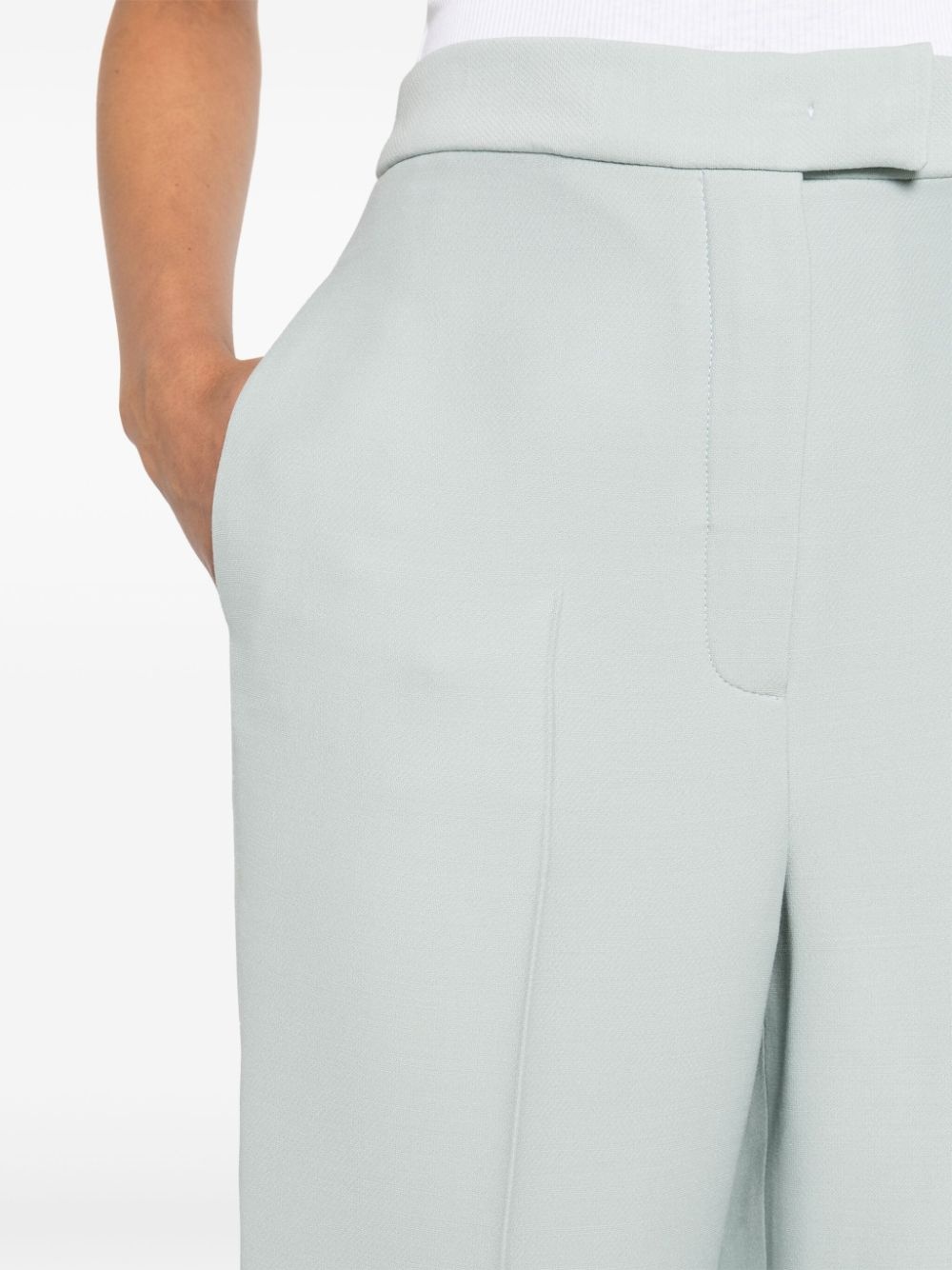 pressed-crease straight trousers - 5