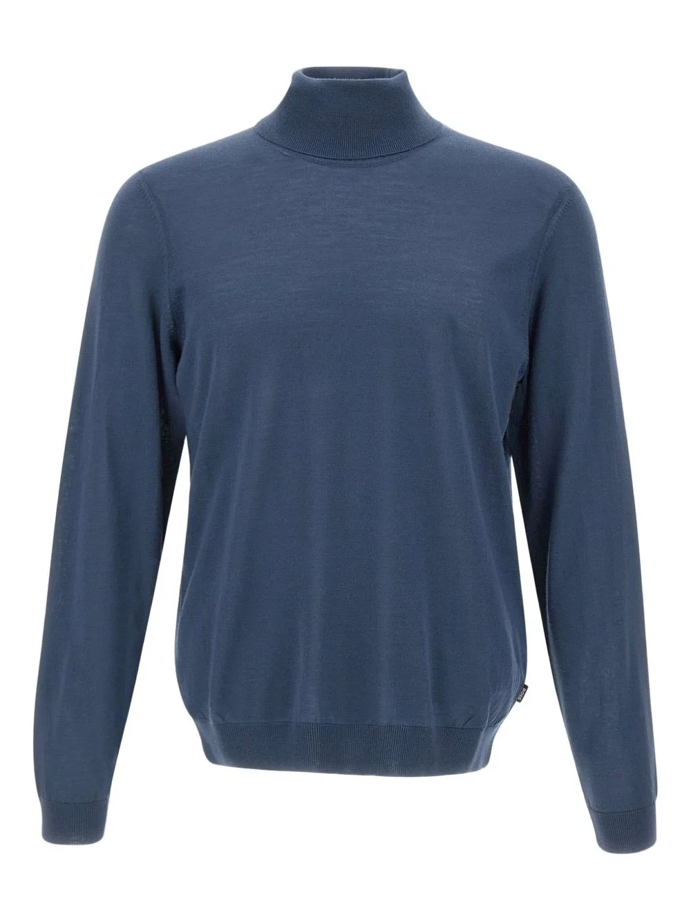 turtleneck ribbed sweater - 1