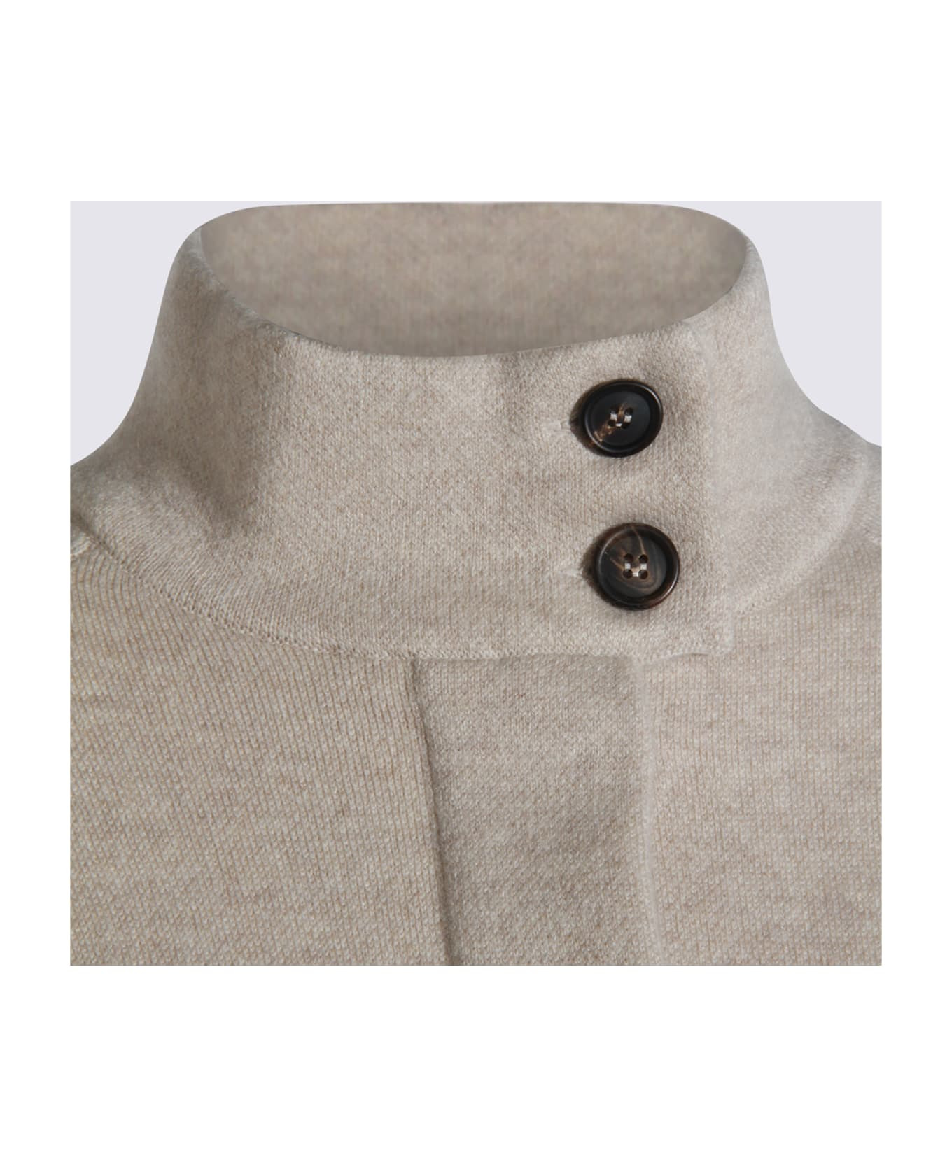 Light Beige Cashmere Knitwear - 4